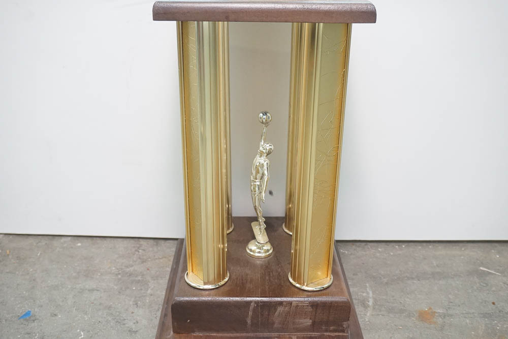 Julius "Dr. J" Erving's 1980-81 "Gusto Dunk" Award Trophy from Schlitz