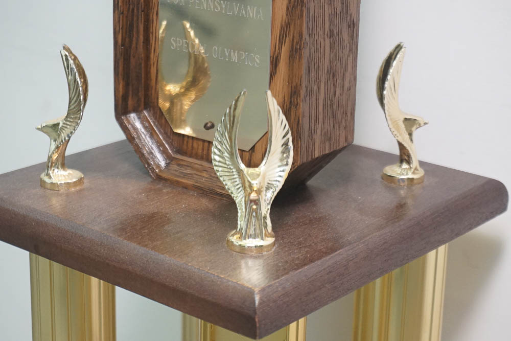 Julius "Dr. J" Erving's 1980-81 "Gusto Dunk" Award Trophy from Schlitz