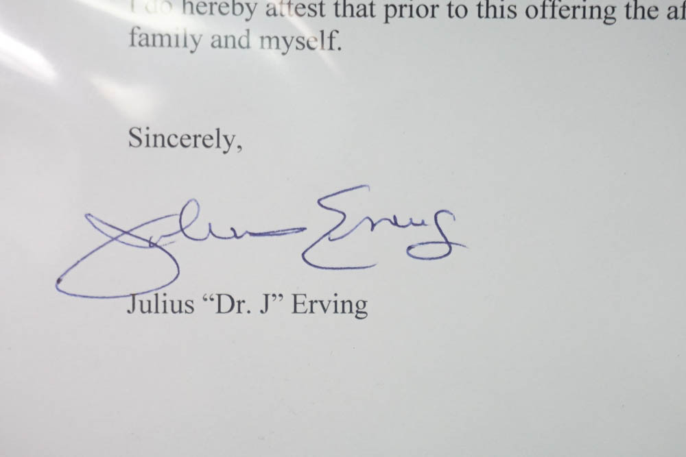 Julius "Dr. J" Erving's 1980-81 "Gusto Dunk" Award Trophy from Schlitz