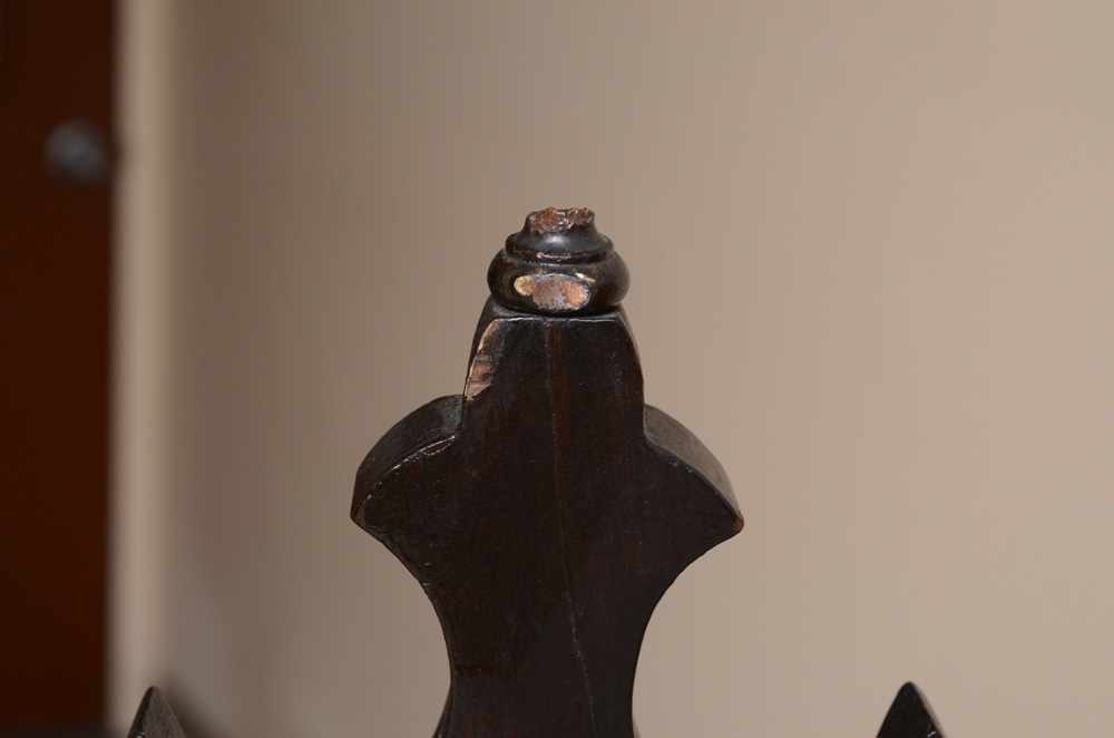 Antique Victorian Gothic Revival Side Chair, Circa Third Quarter 19th Century