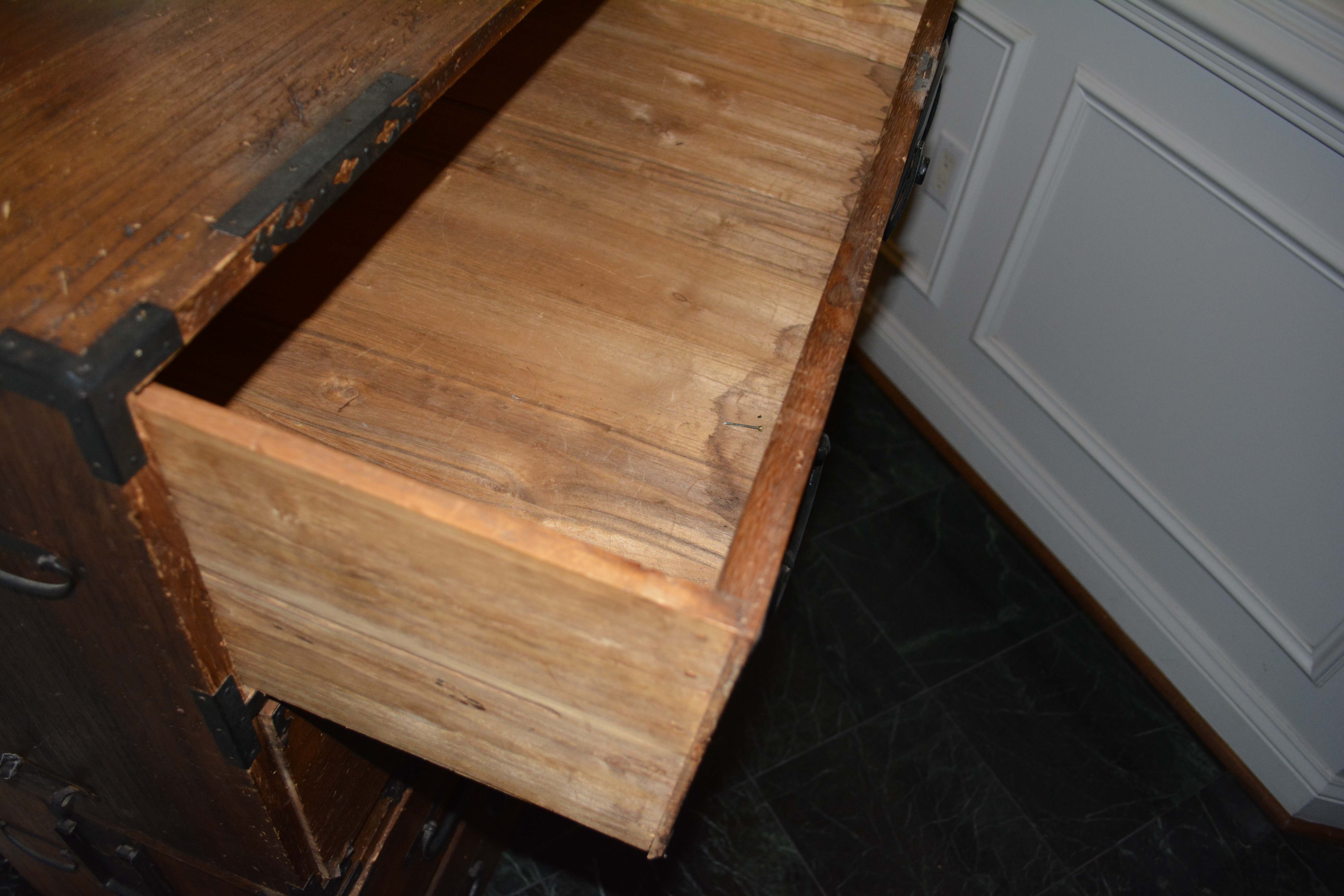 Antique Japanese Stacking Campaign Chests