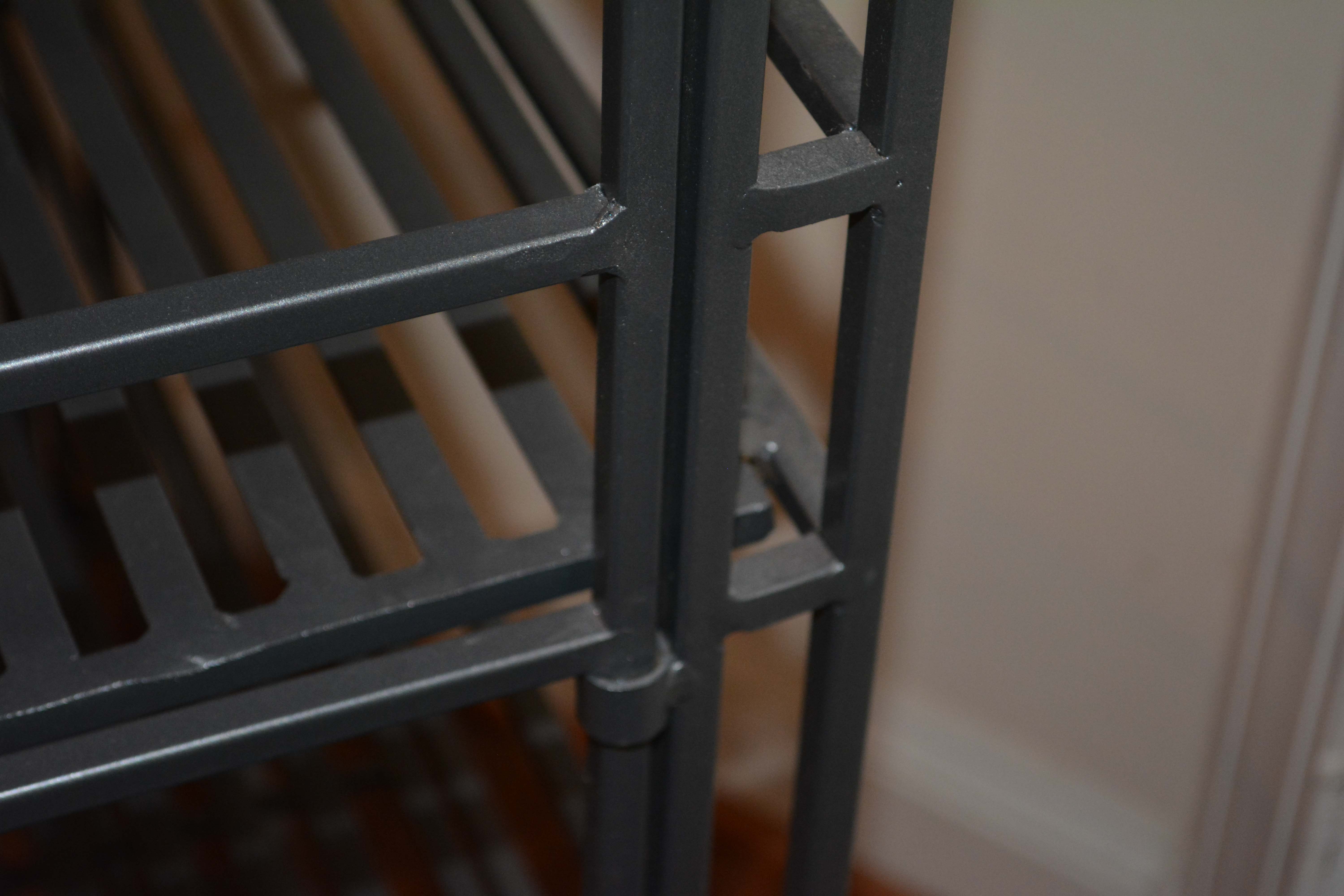 Three Folding Metal Shelving Units