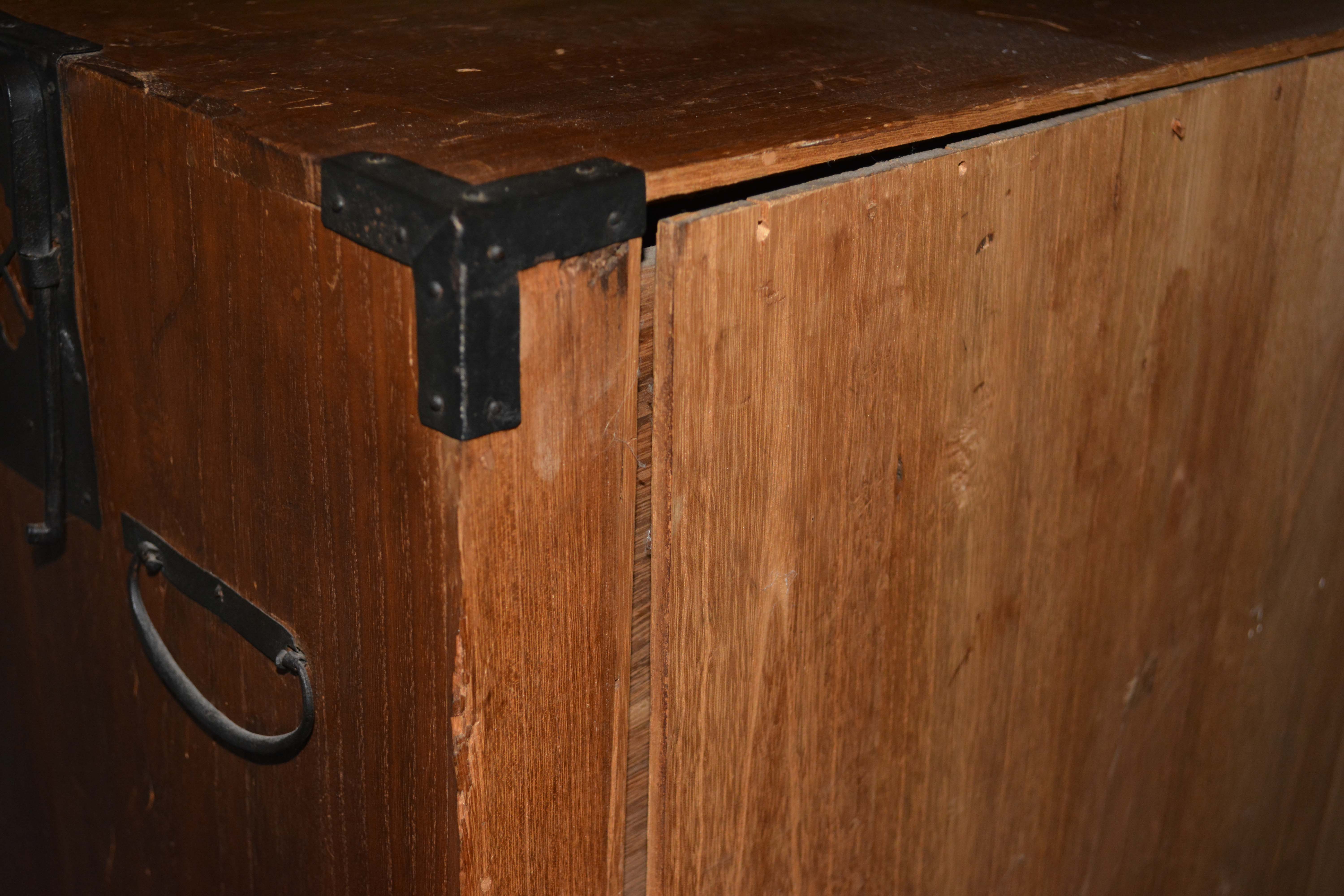 Antique Japanese Stacking Campaign Chests