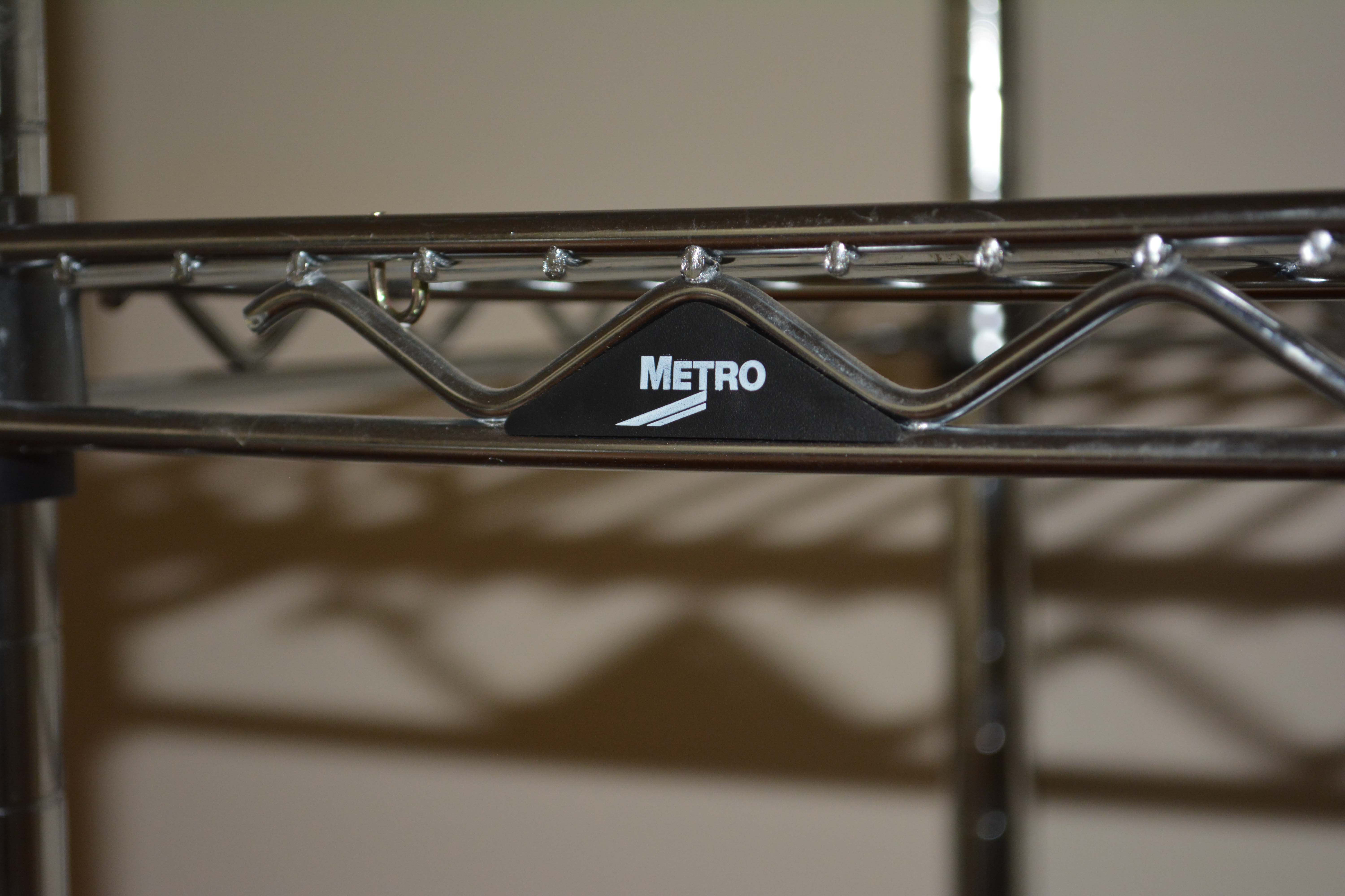 Pair of Metro Wire Rolling Shelving Units