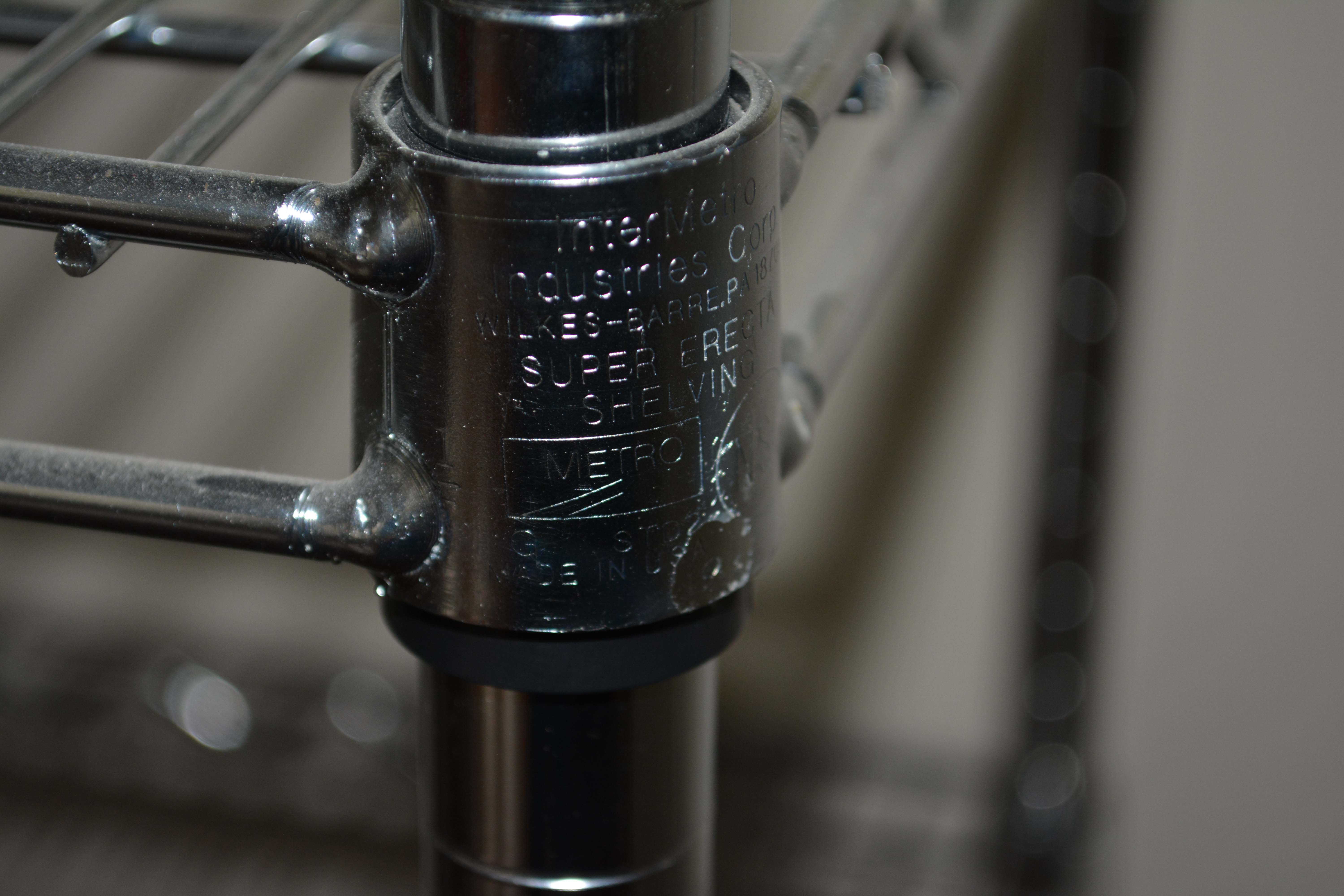 Pair of Metro Wire Rolling Shelving Units