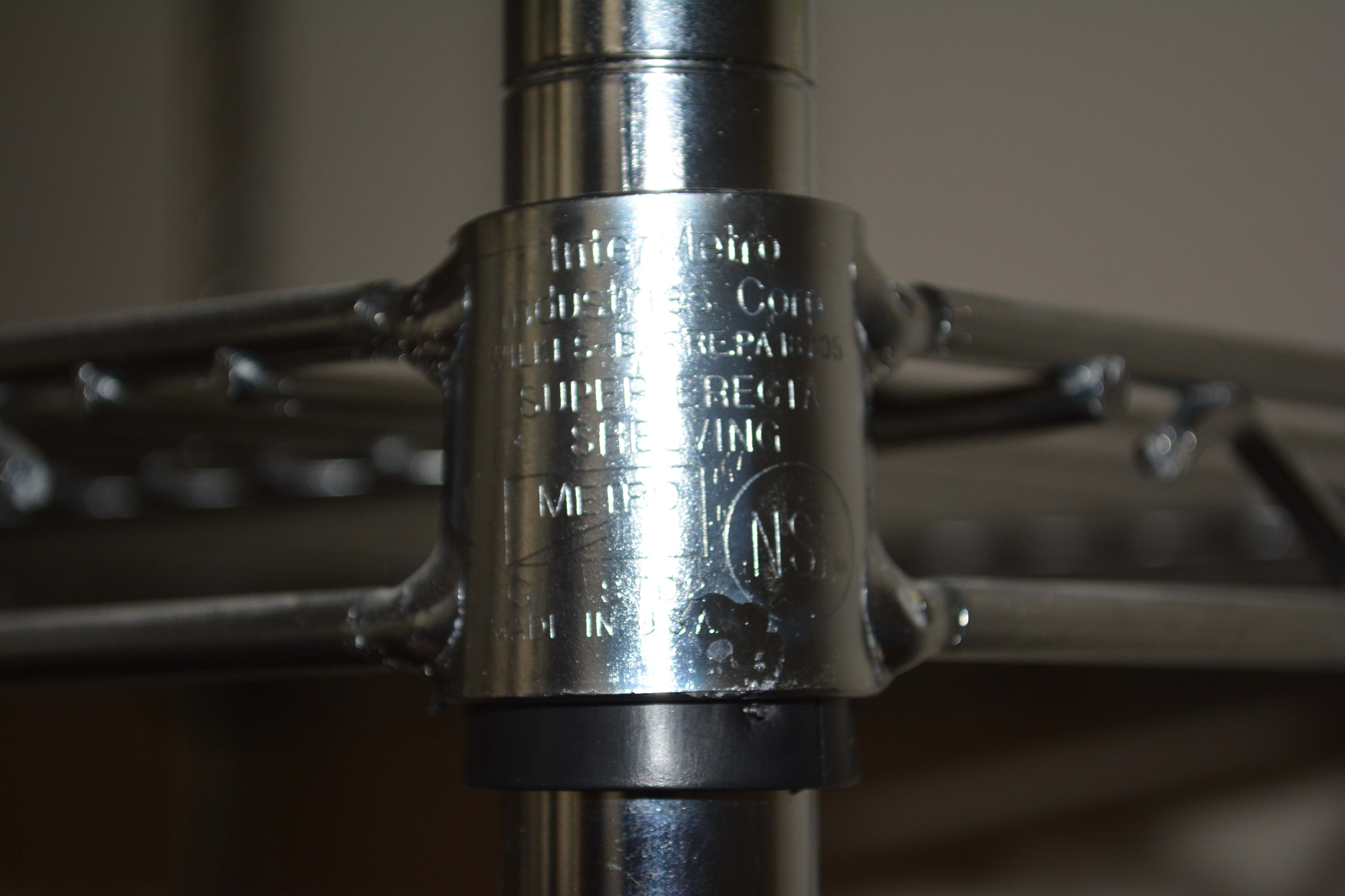 Pair of Metro Wire Rolling Shelving Units