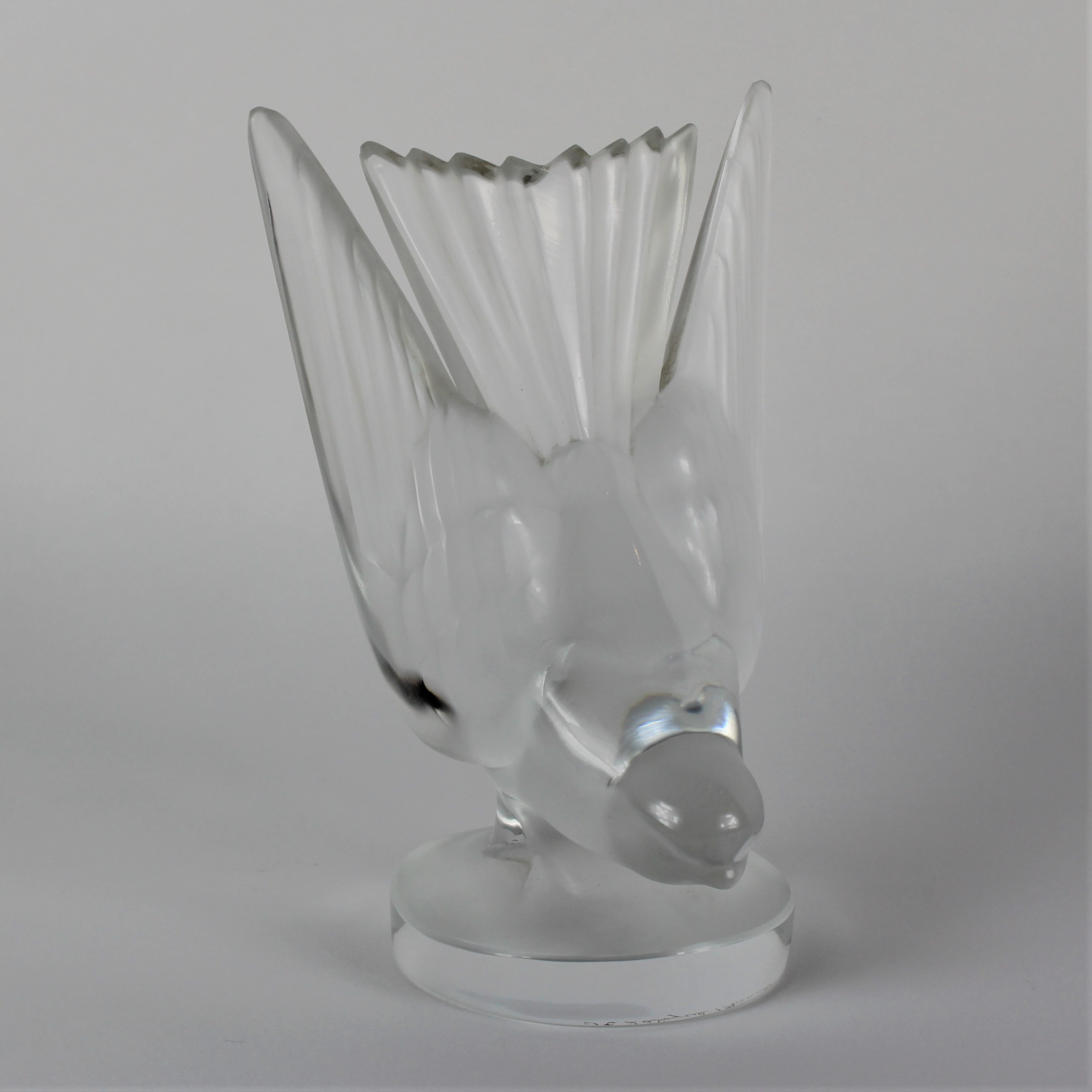 Lalique Crystal "Swallow" Car Mascot