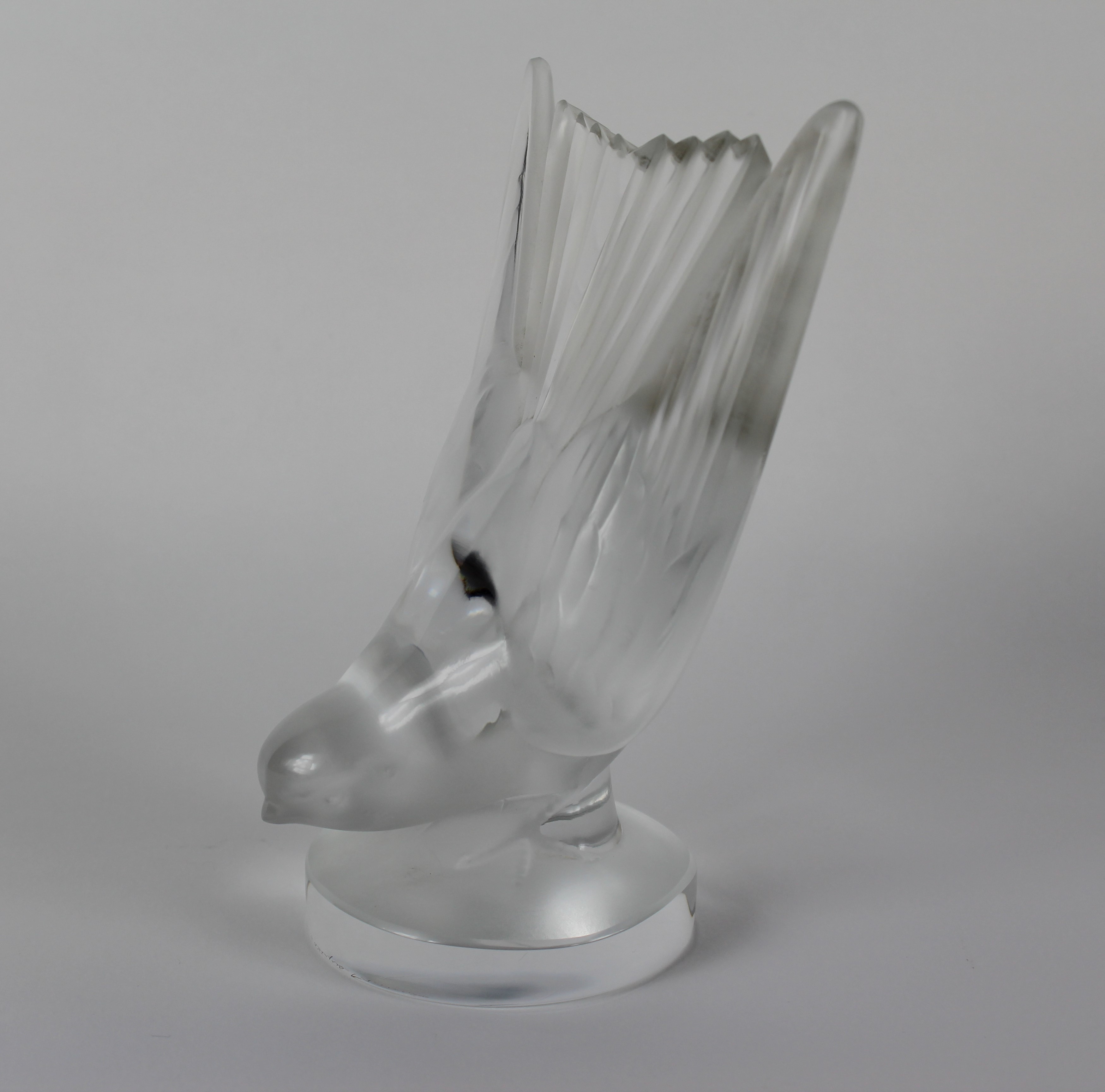 Lalique Crystal "Swallow" Car Mascot