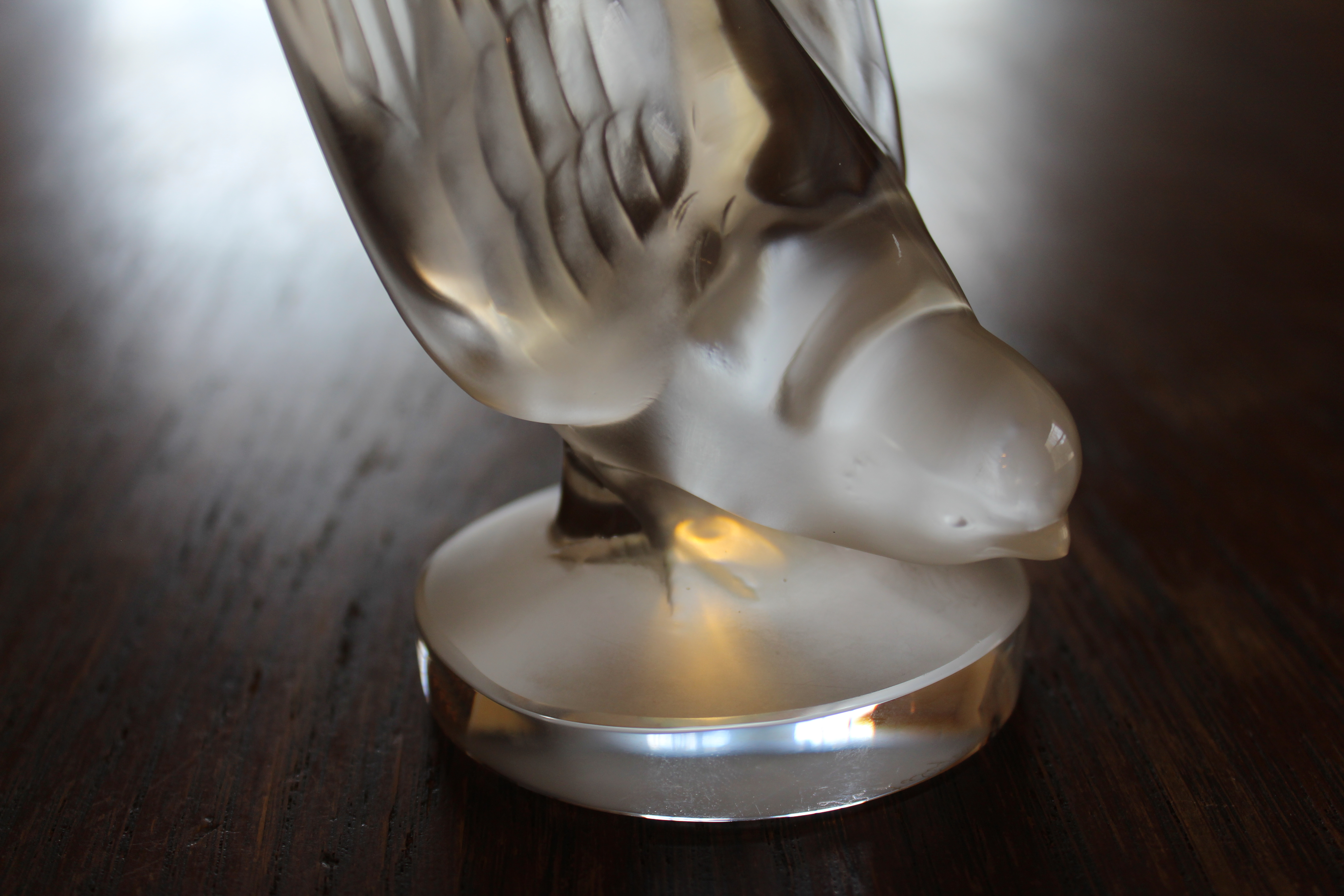 Lalique Crystal "Swallow" Car Mascot