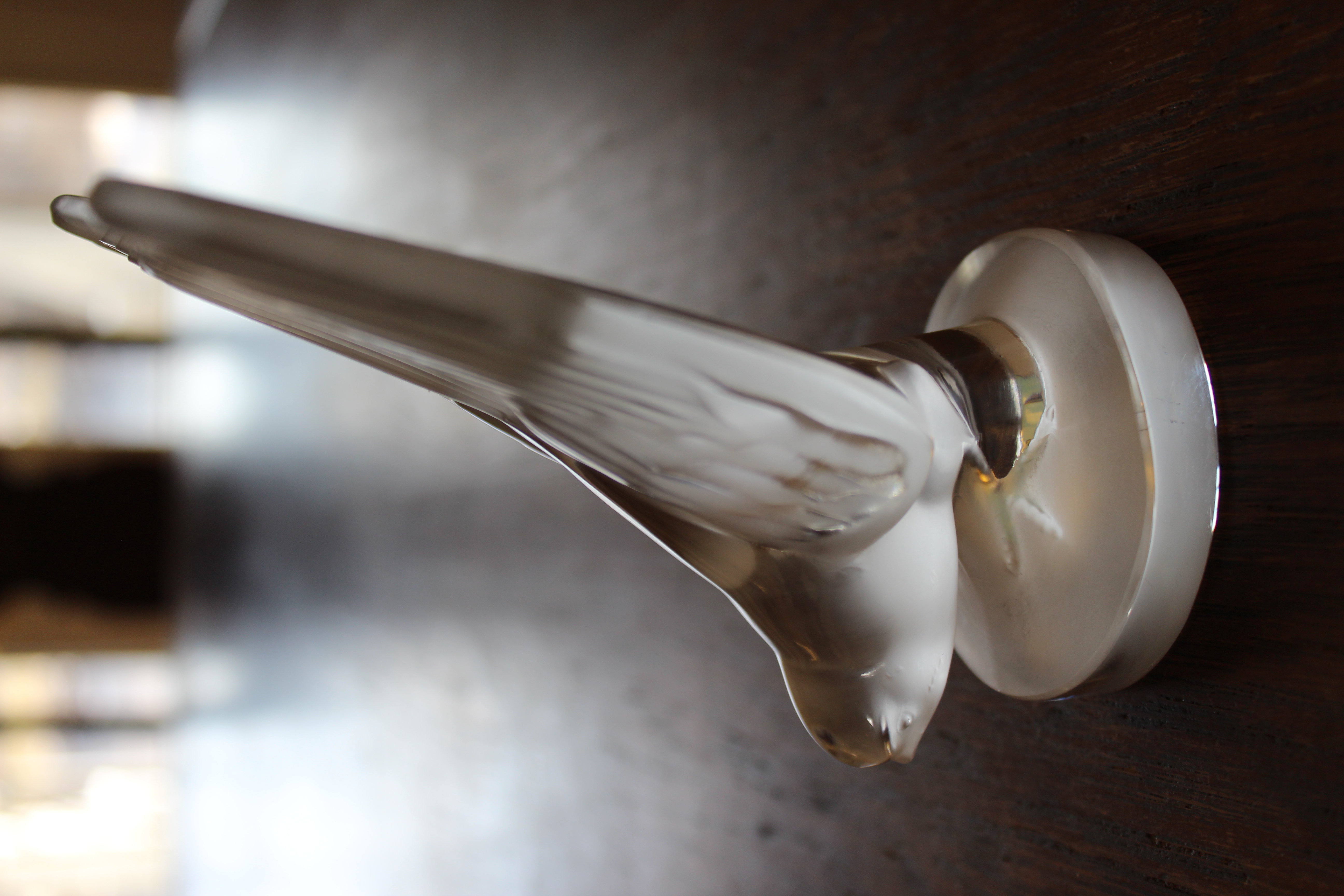 Lalique Crystal "Swallow" Car Mascot