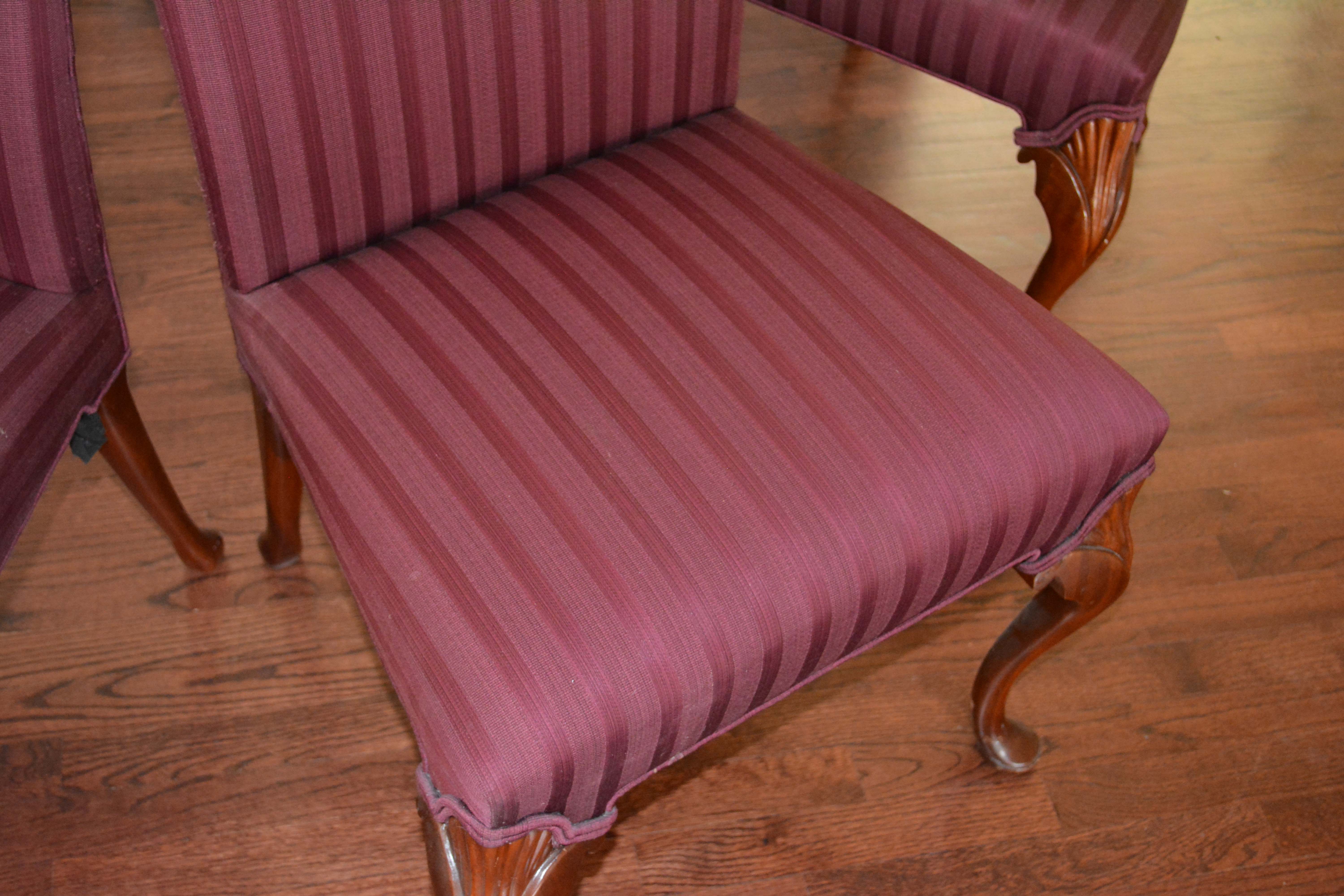 Set of Queen Anne Style Dining Chairs