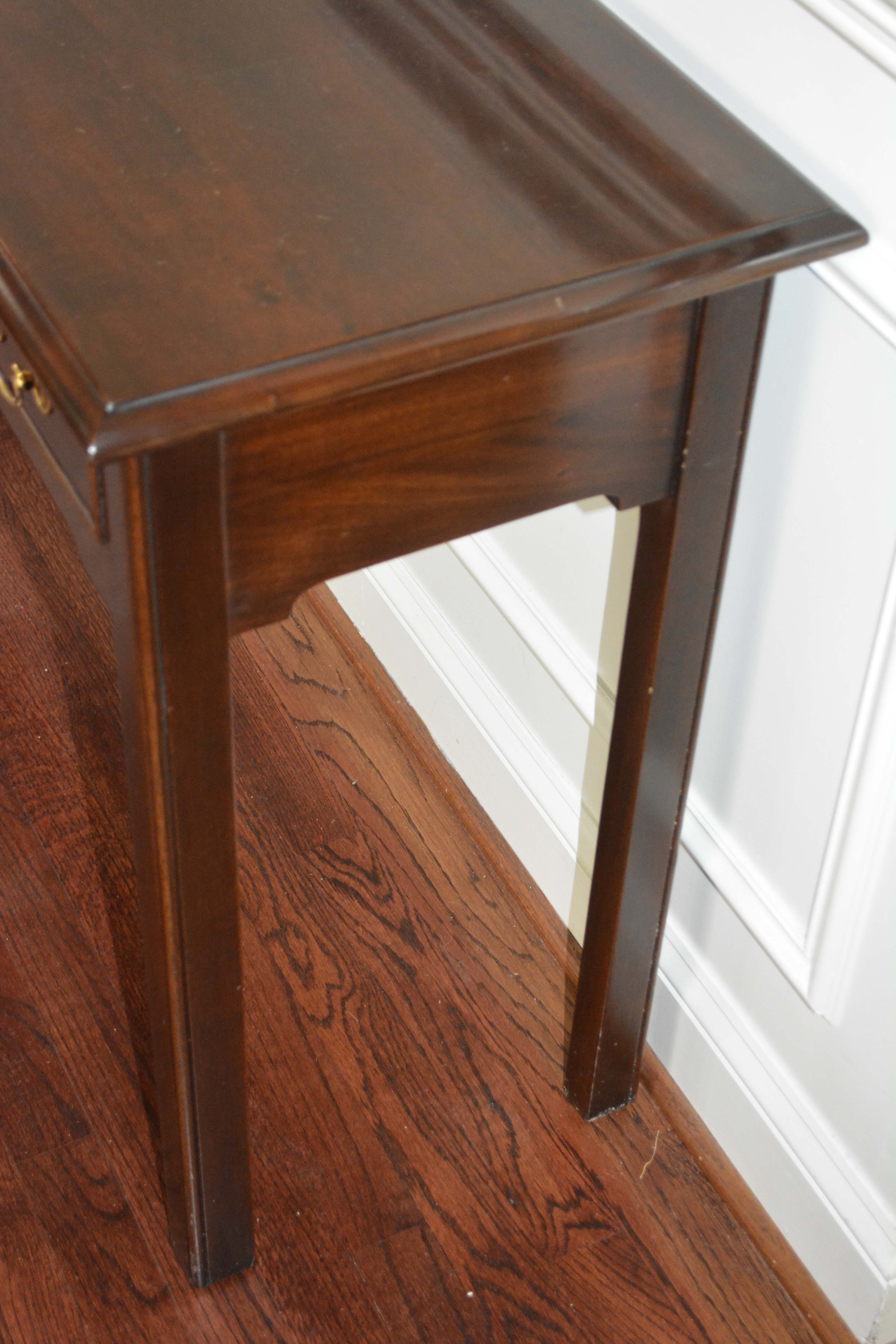 Stickley Federal Style Sofa Table with Stickley Stools