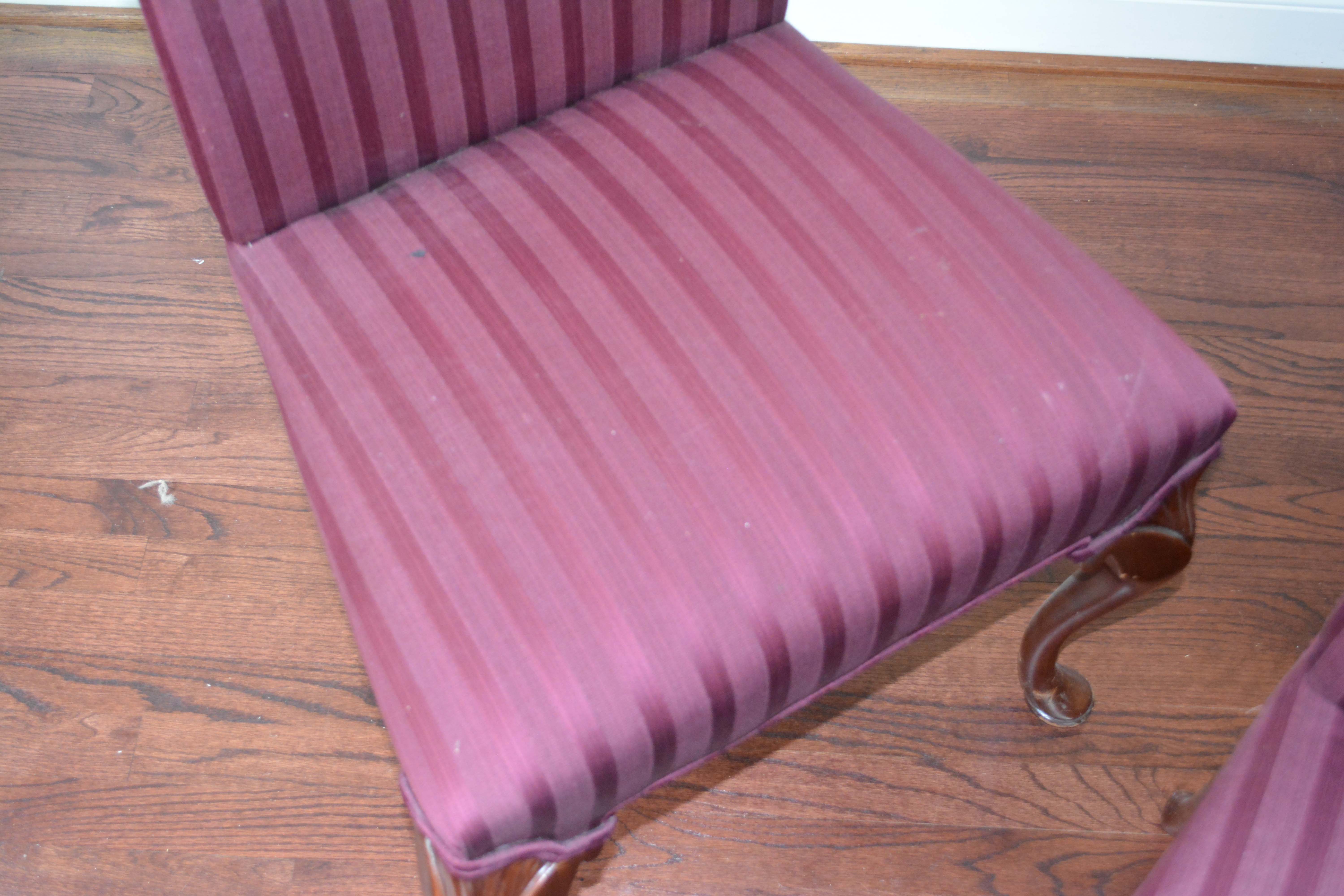 Set of Queen Anne Style Dining Chairs