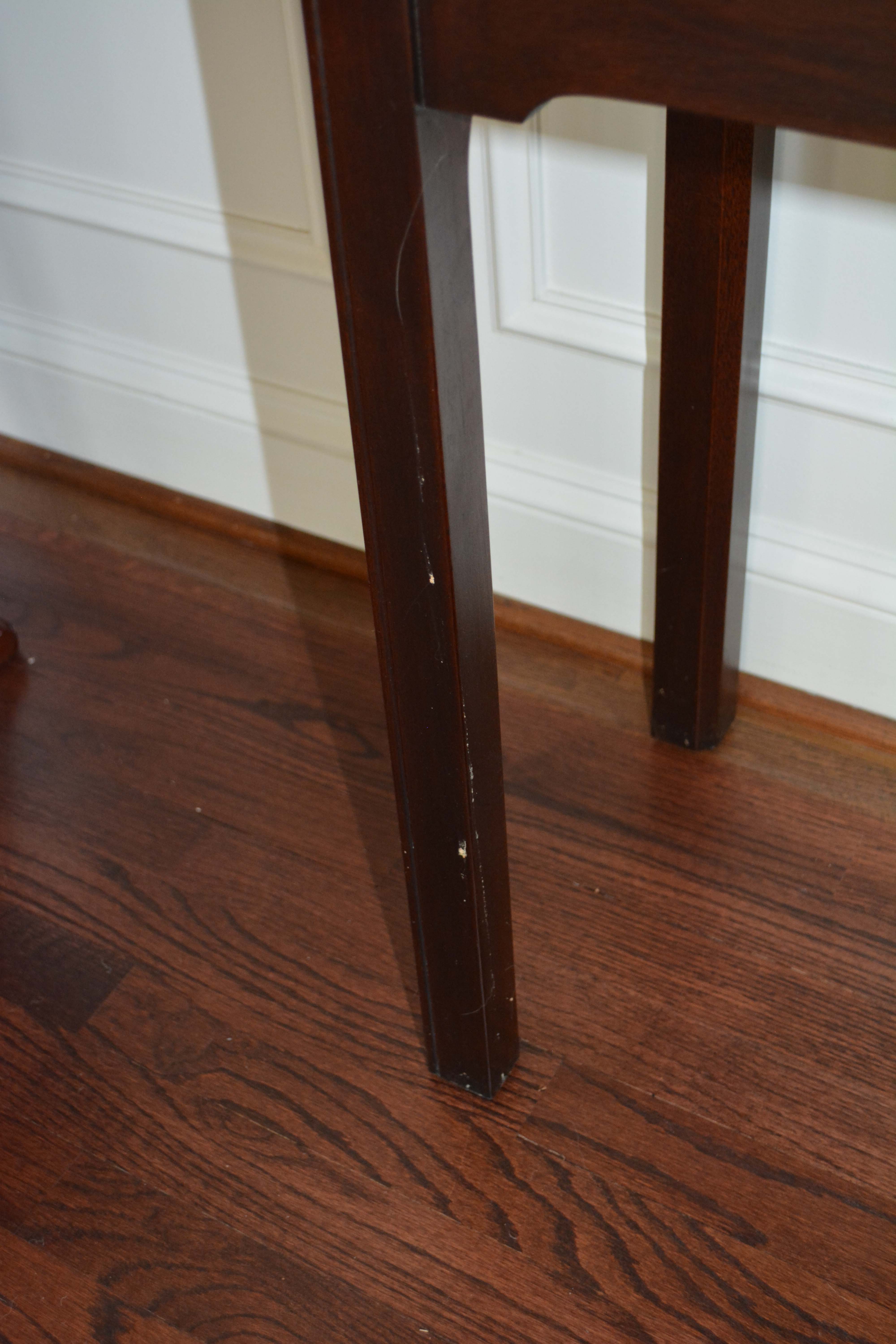 Stickley Federal Style Sofa Table with Stickley Stools