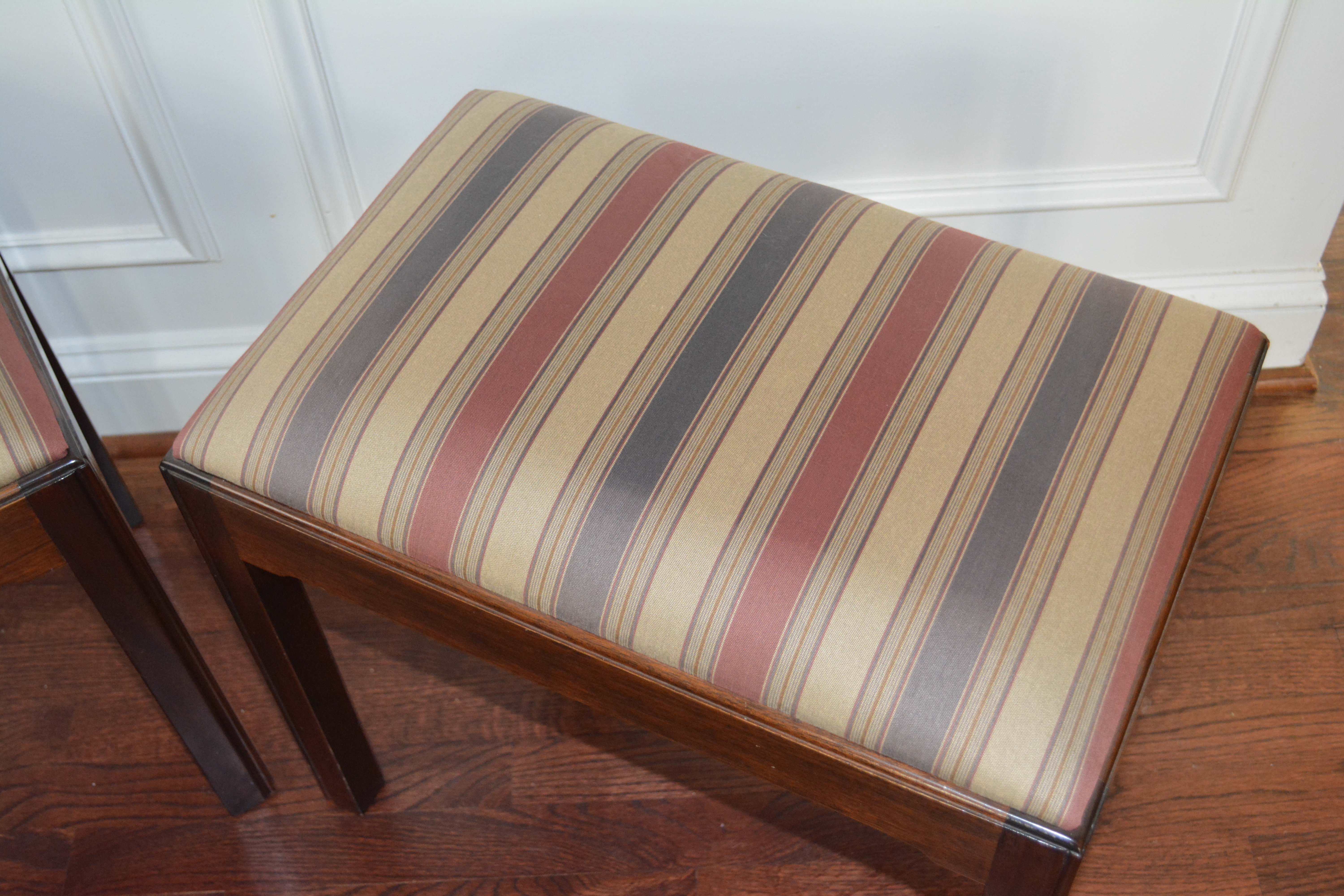 Stickley Federal Style Sofa Table with Stickley Stools