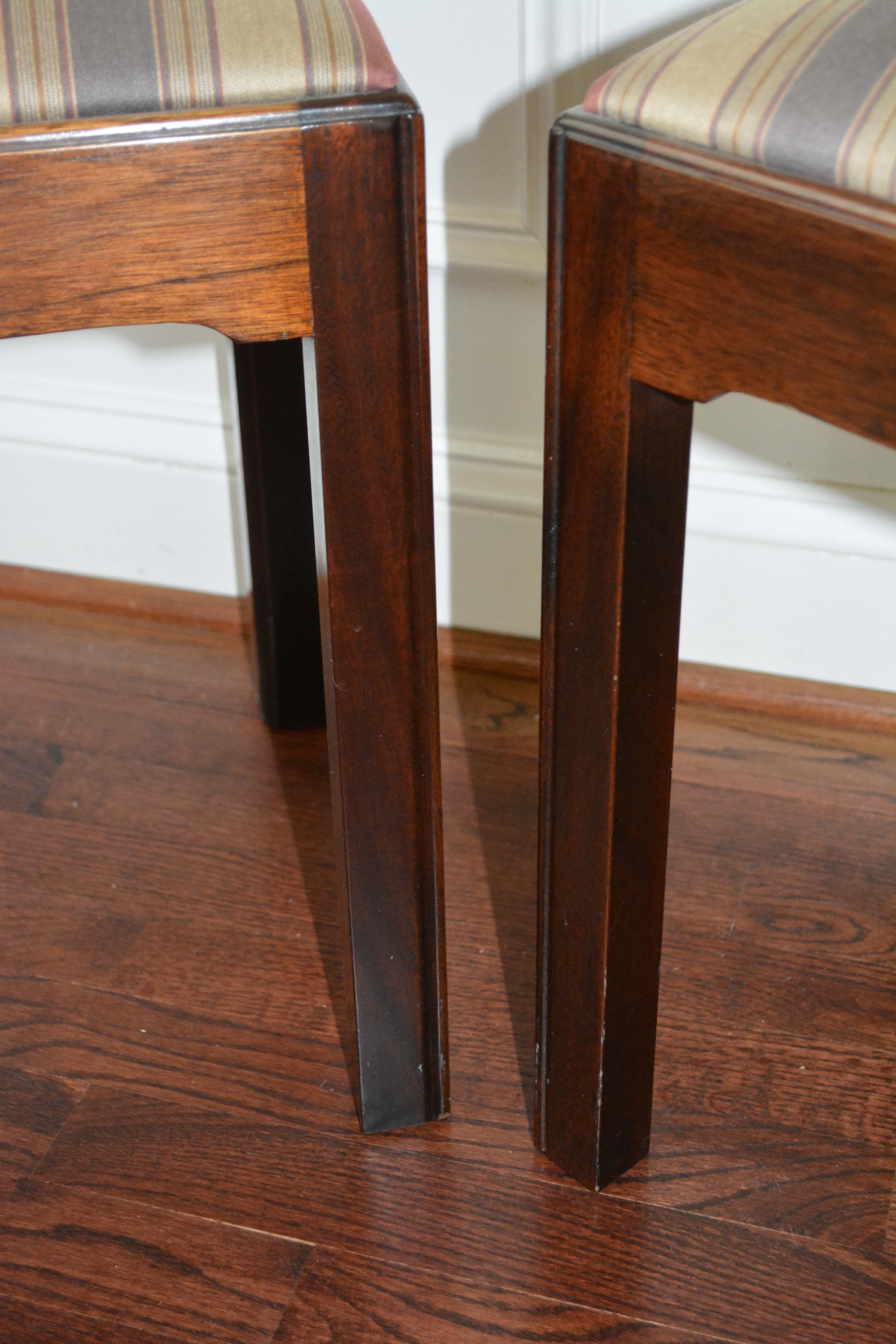Stickley Federal Style Sofa Table with Stickley Stools