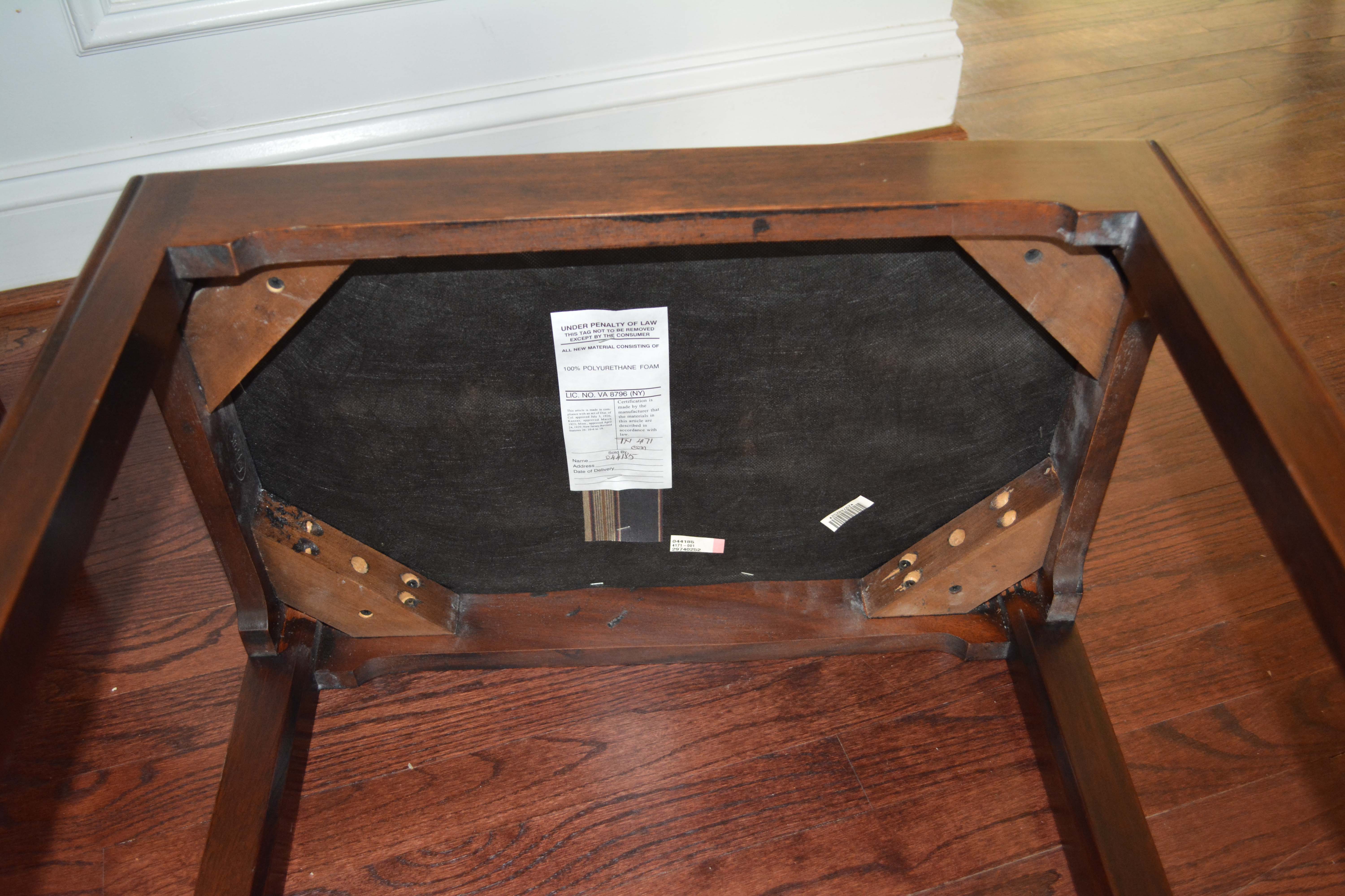 Stickley Federal Style Sofa Table with Stickley Stools