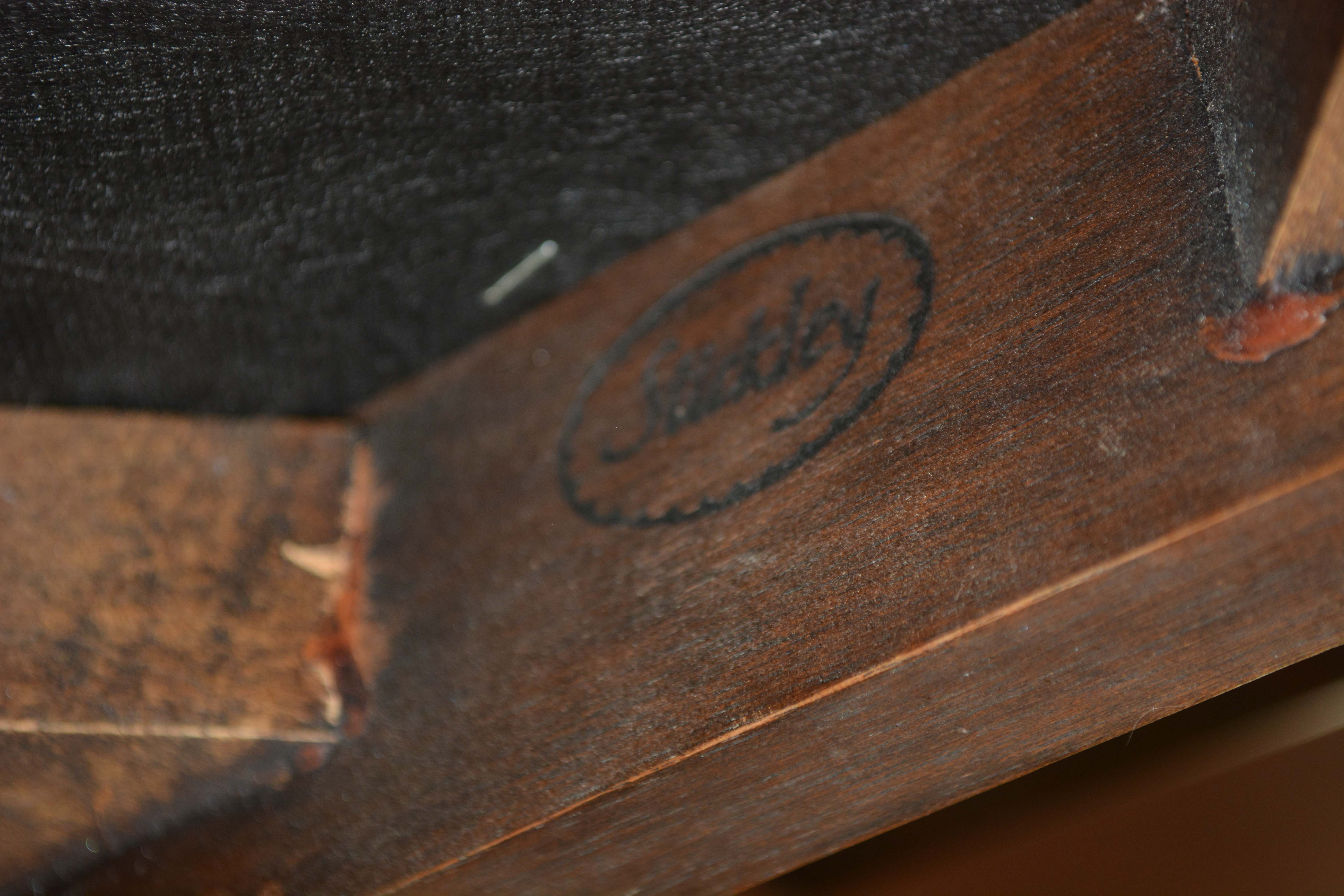 Stickley Federal Style Sofa Table with Stickley Stools