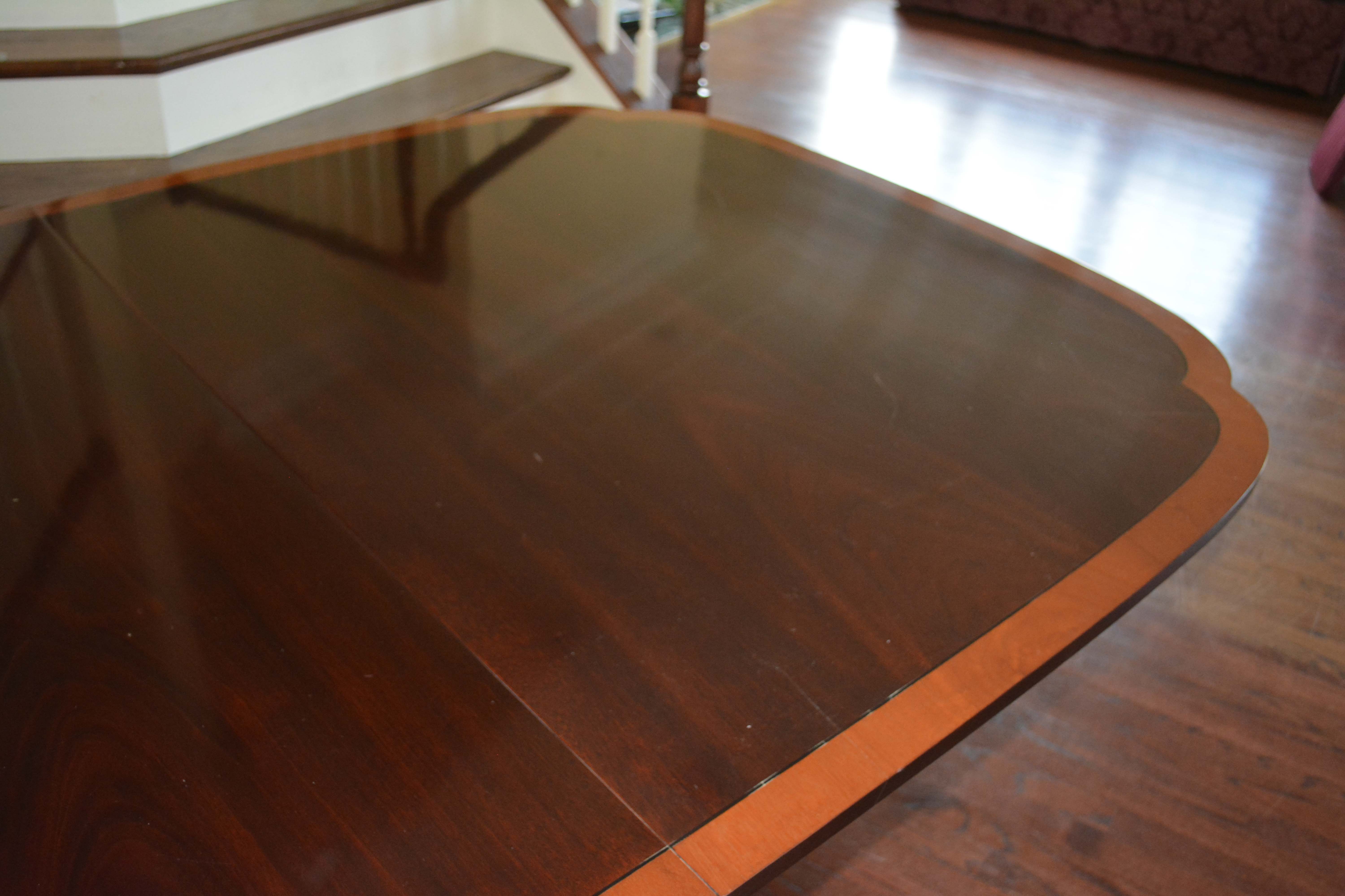 Stickley Mahogany Clipped Corner Dining Table