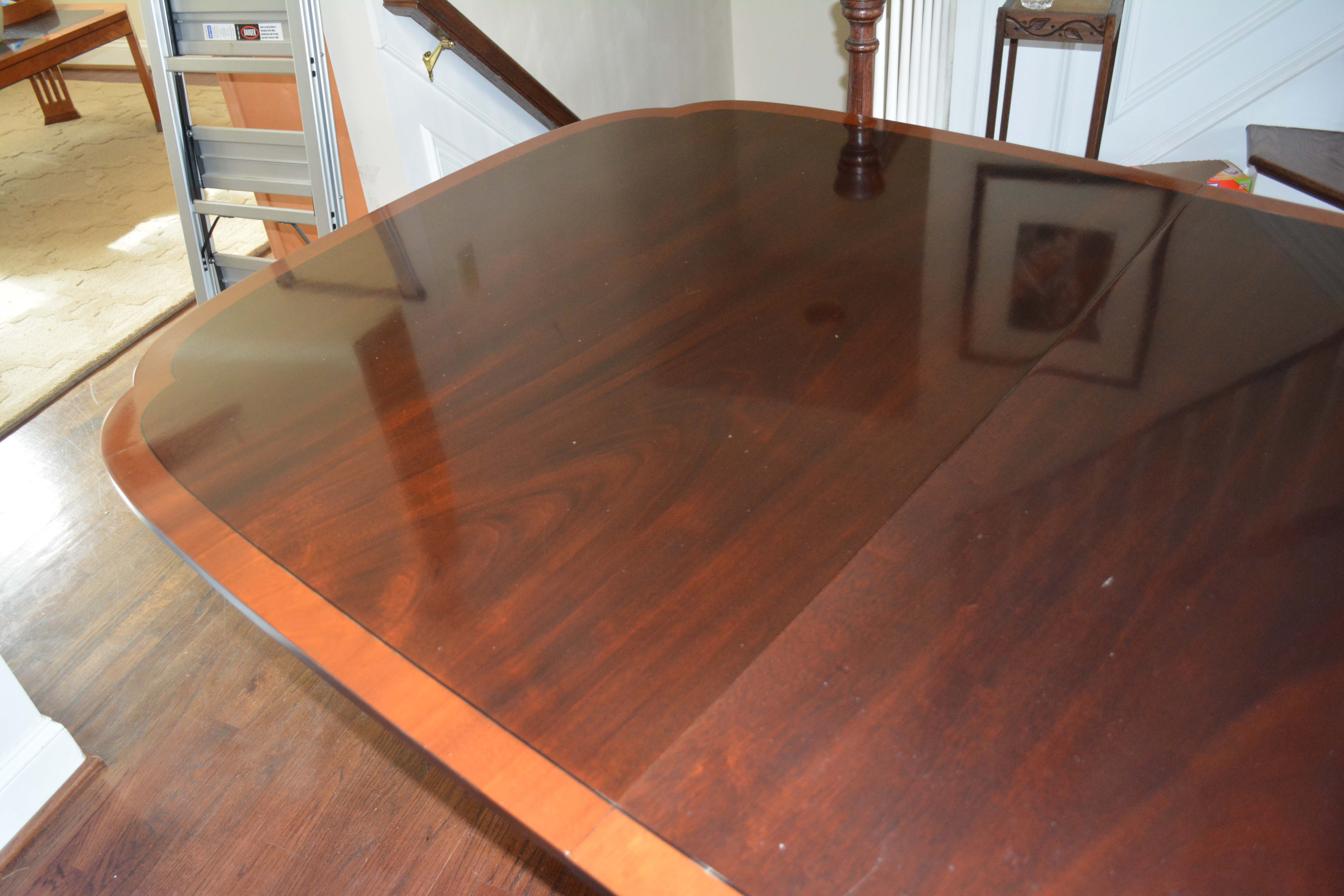 Stickley Mahogany Clipped Corner Dining Table