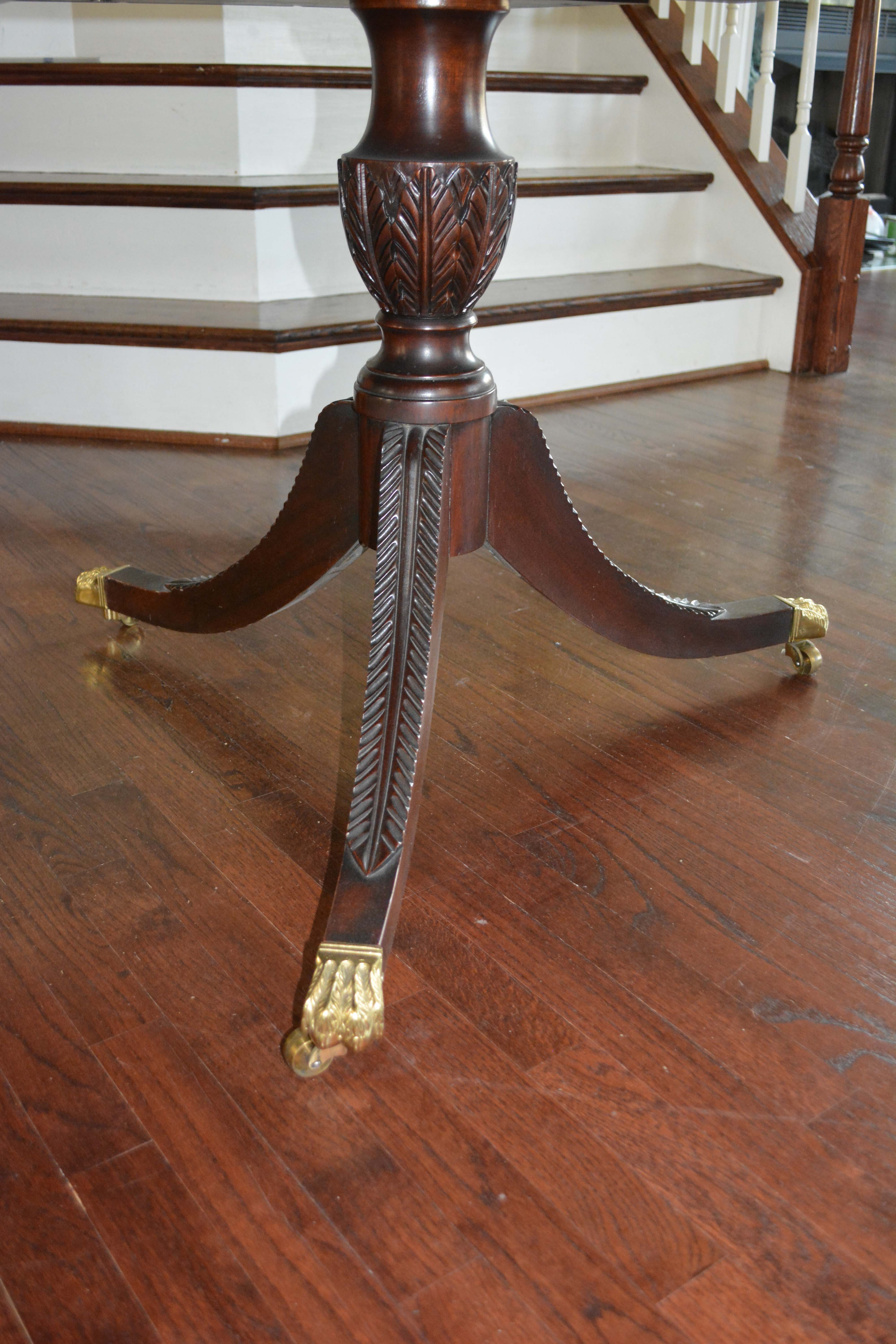 Stickley Mahogany Clipped Corner Dining Table