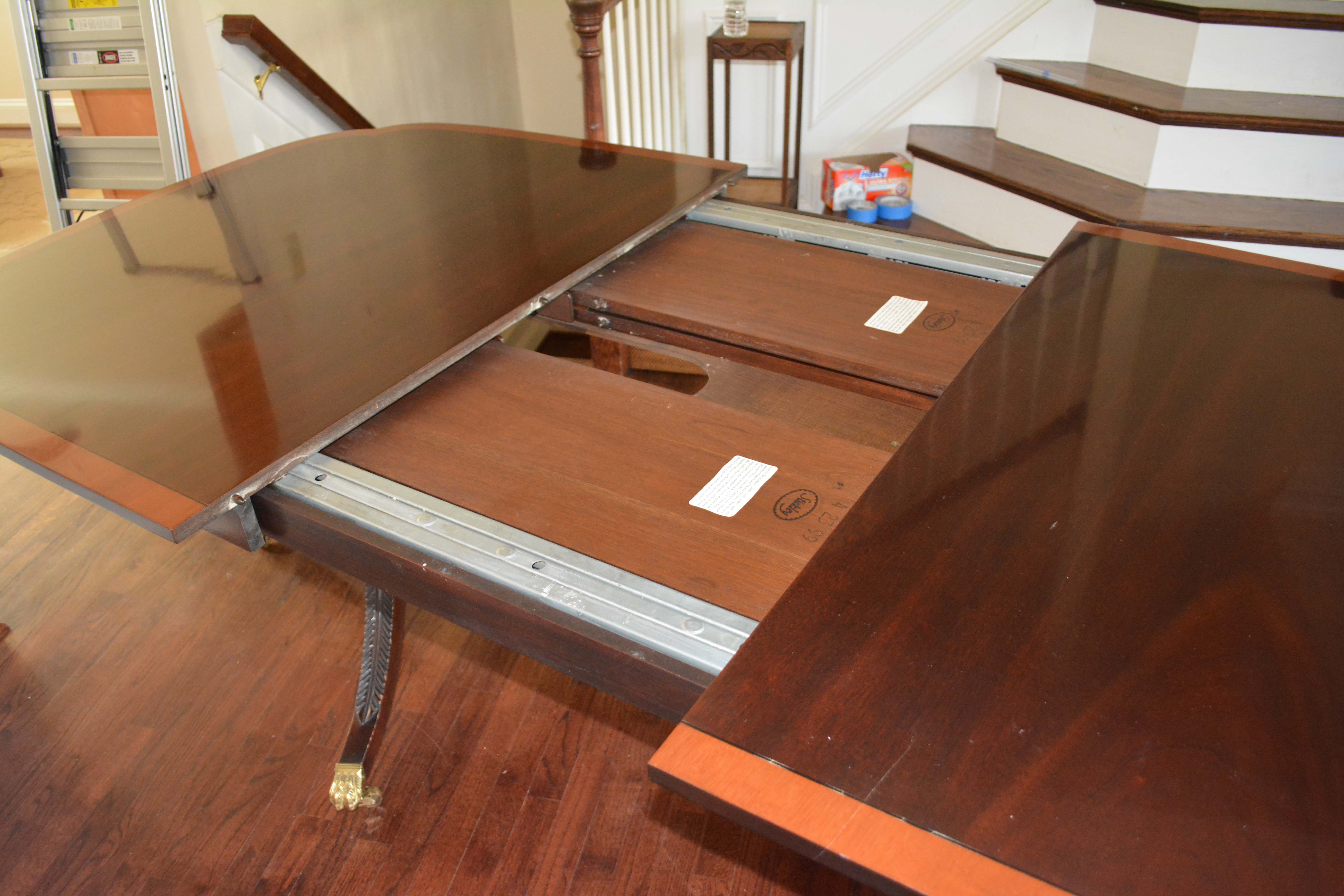 Stickley Mahogany Clipped Corner Dining Table