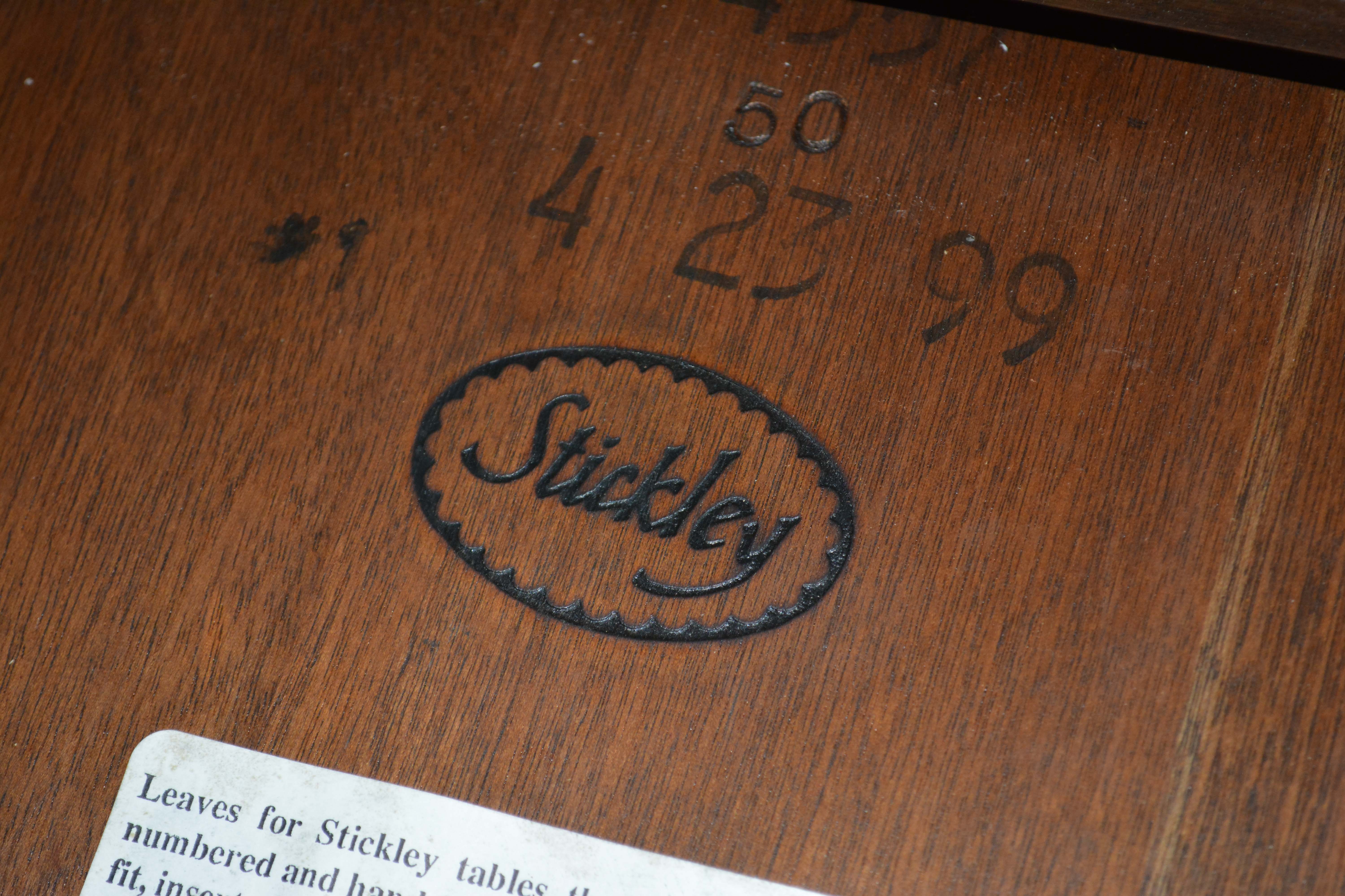 Stickley Mahogany Clipped Corner Dining Table