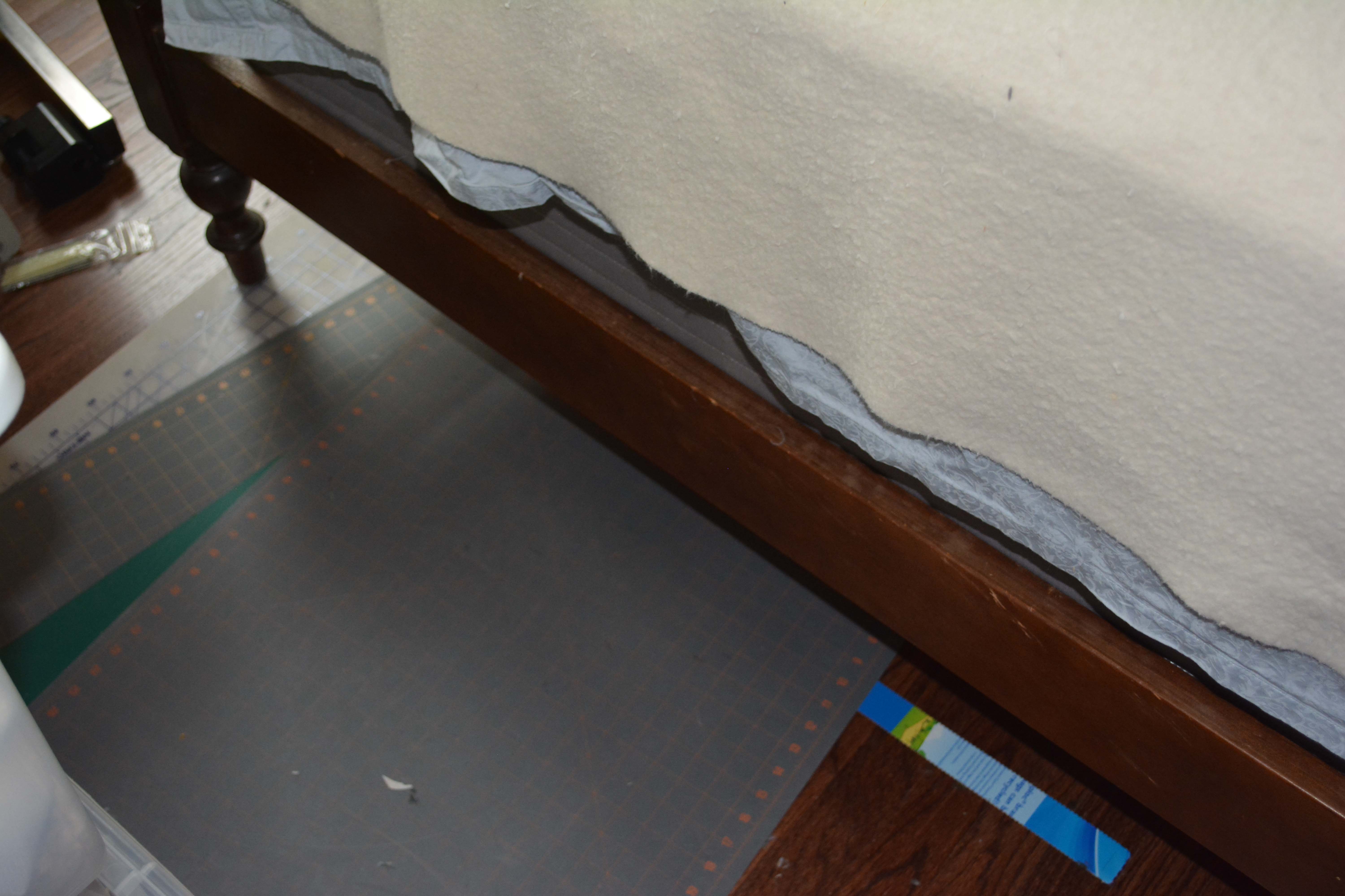 Vintage Mahogany Twin Spool Bed Frame