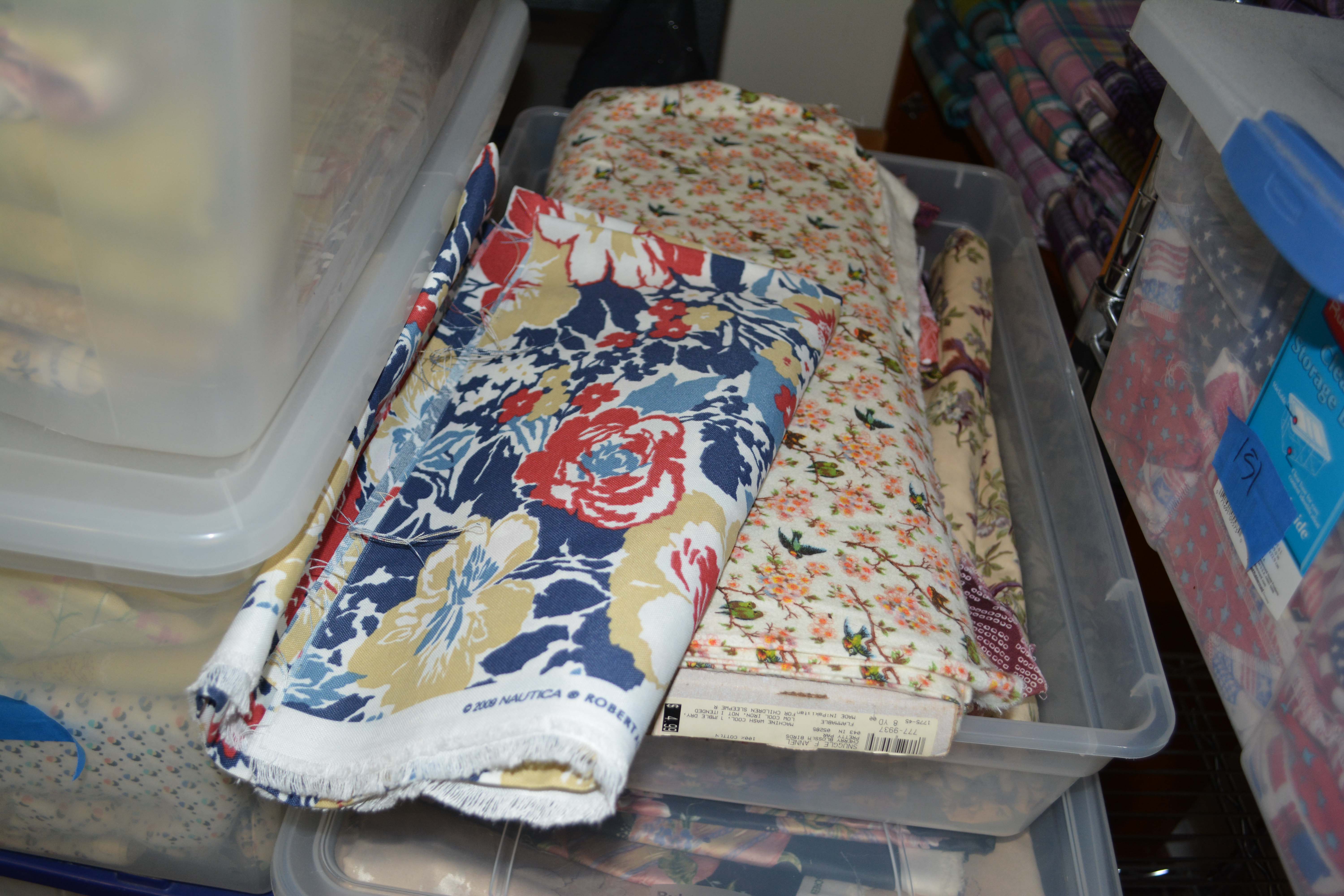 Collection of Floral Printed Fabrics