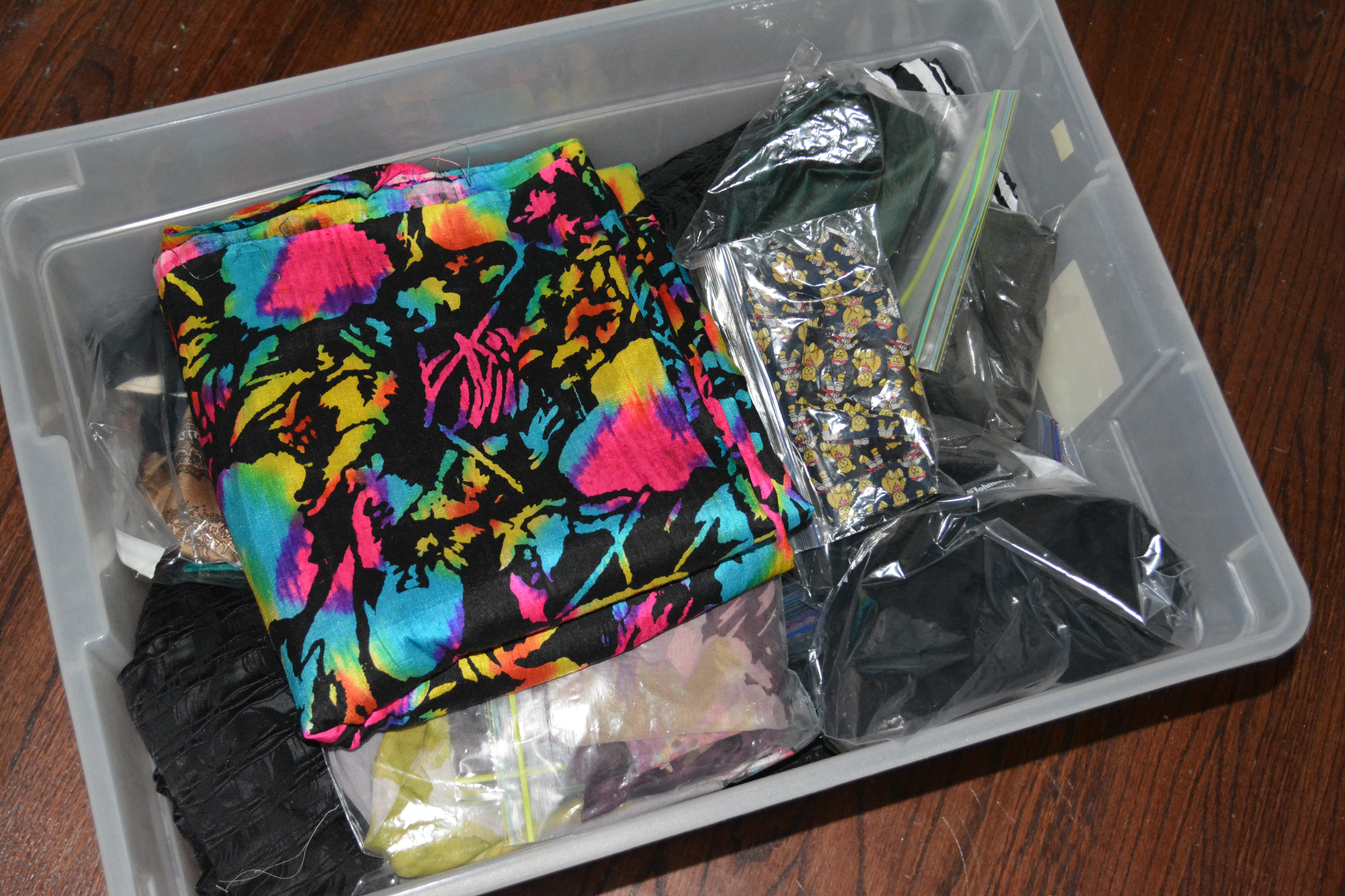 Collection of Fabric Including Satin