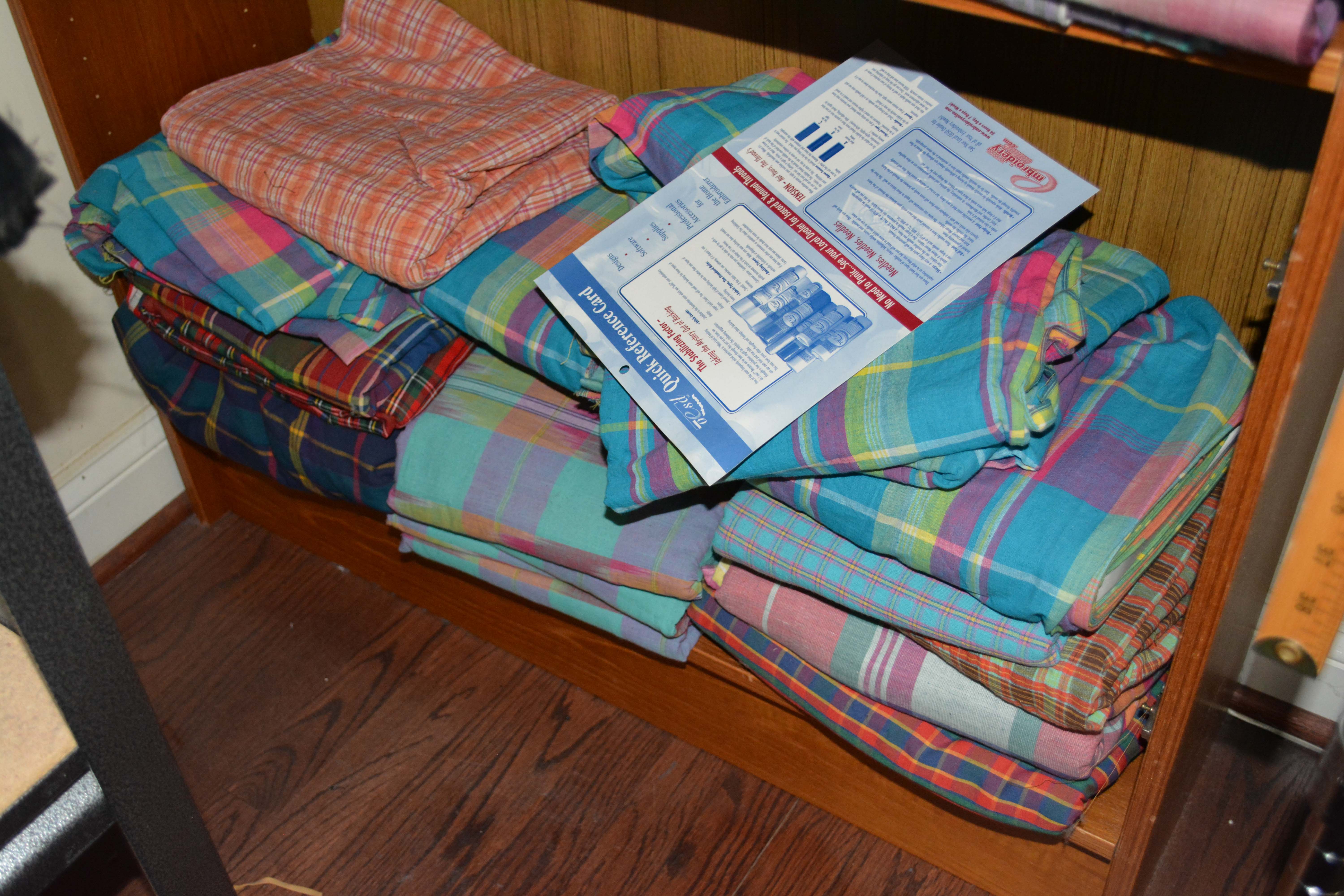 Assortment of Plaid and Tartan Fabric