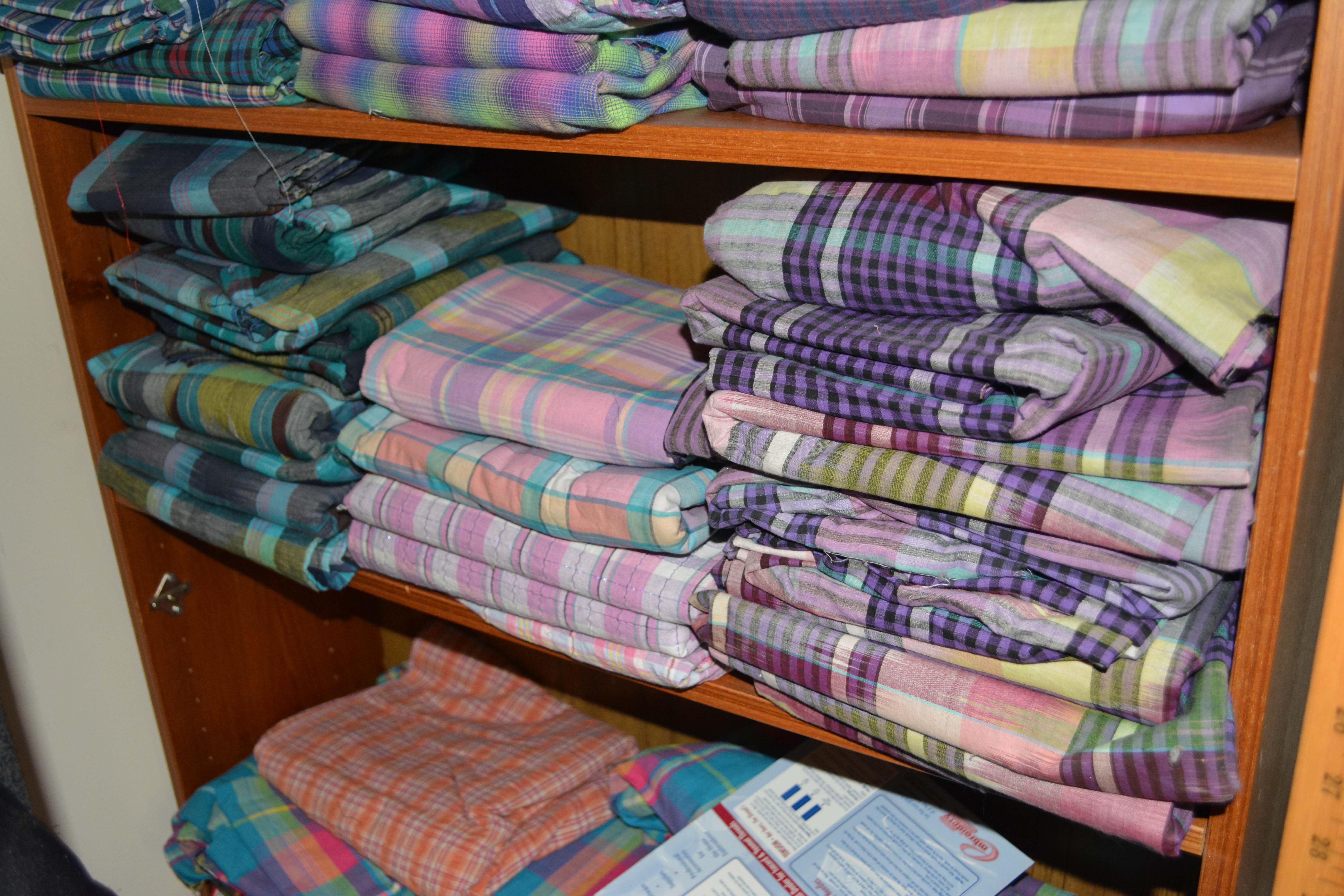 Assortment of Plaid and Tartan Fabric