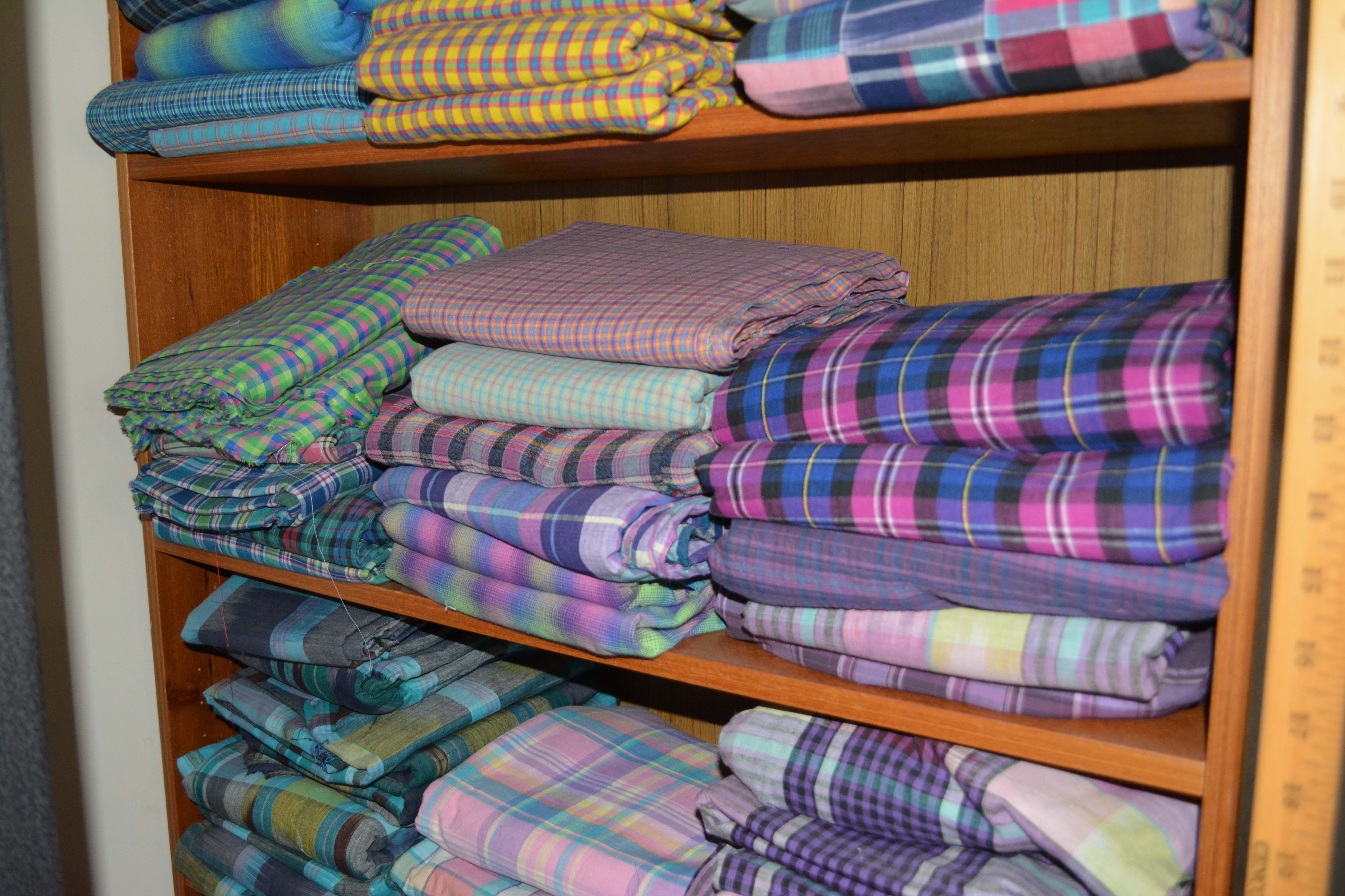 Assortment of Plaid and Tartan Fabric