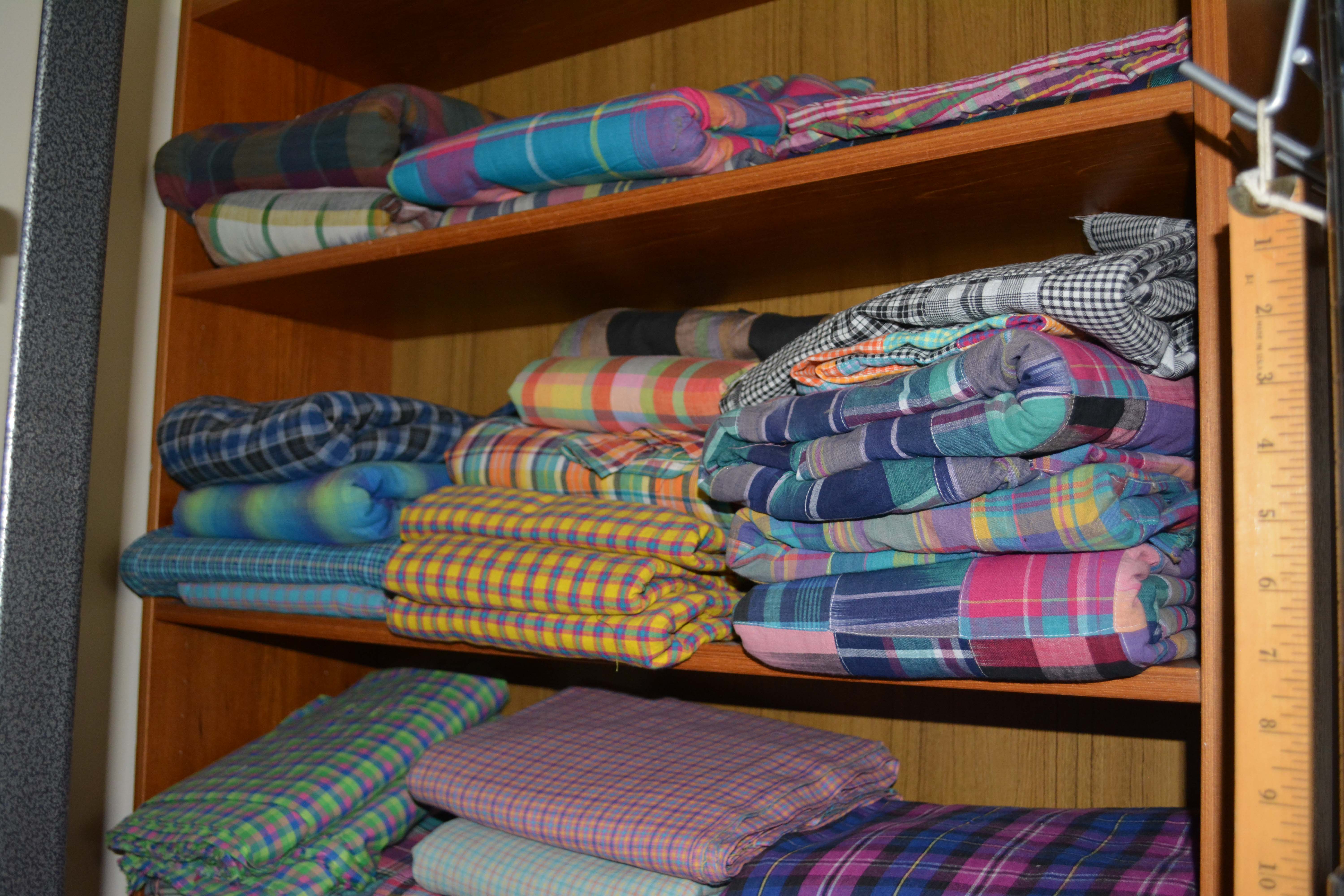 Assortment of Plaid and Tartan Fabric