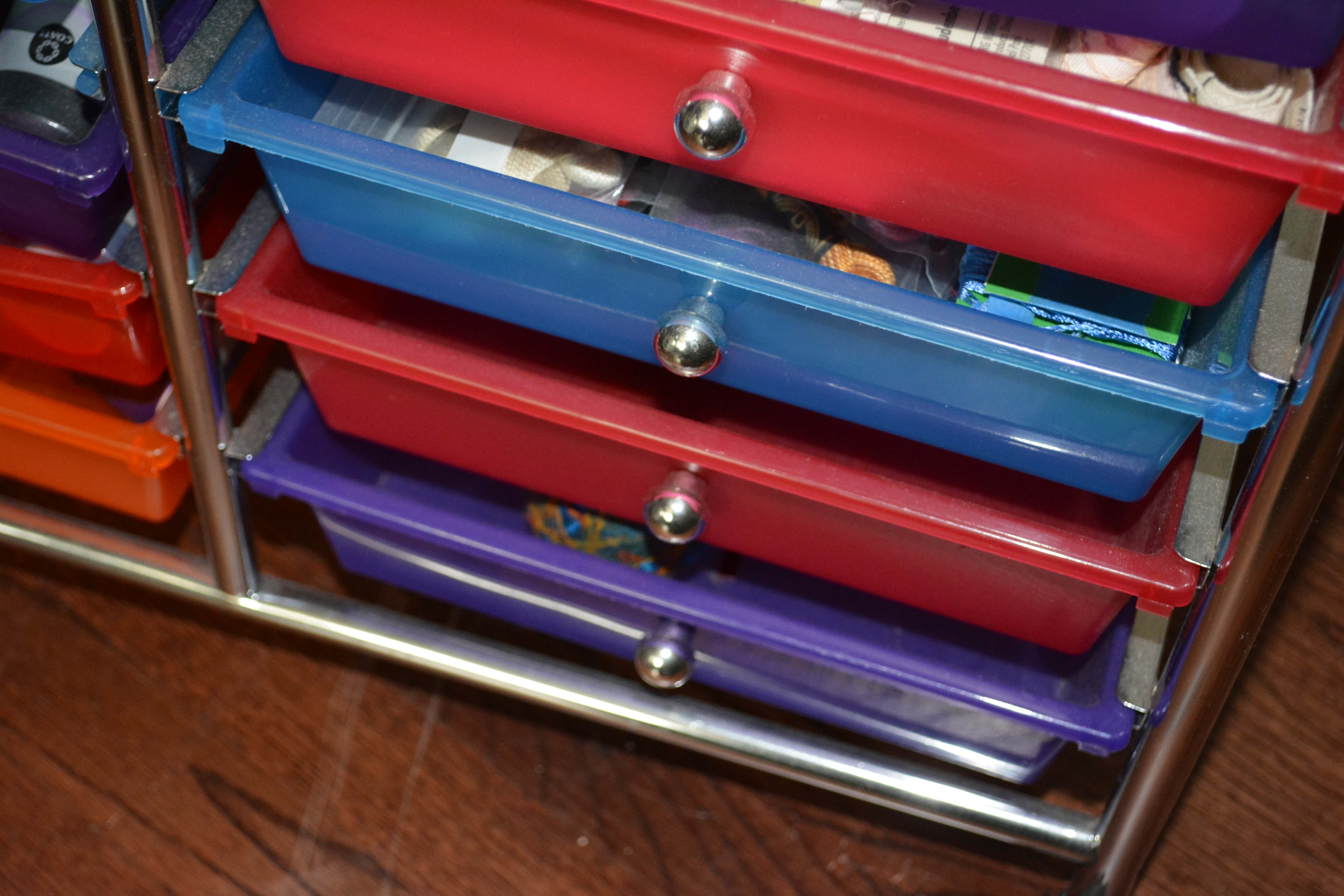 Rolling Storage Carts of Thread