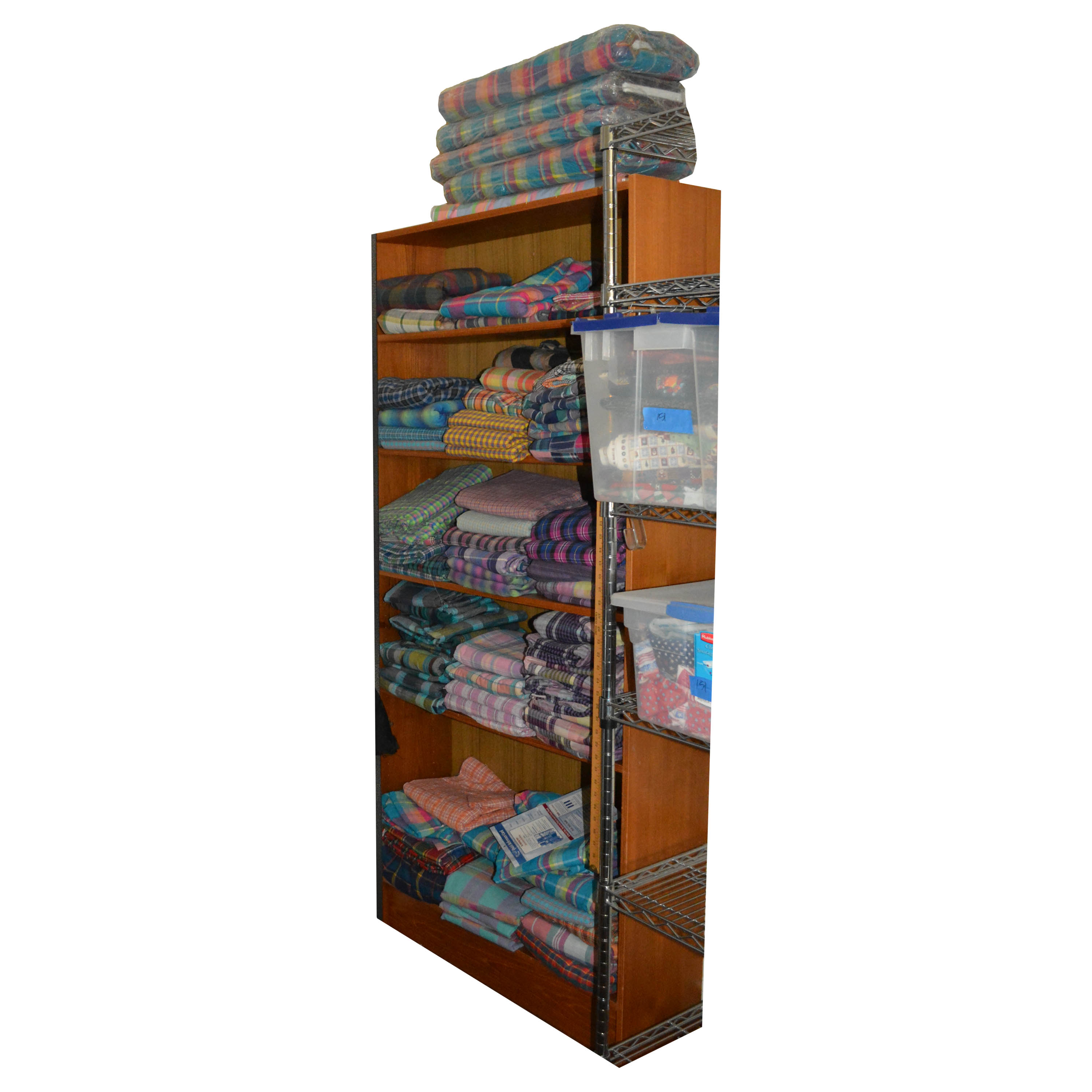 Assortment of Plaid and Tartan Fabric