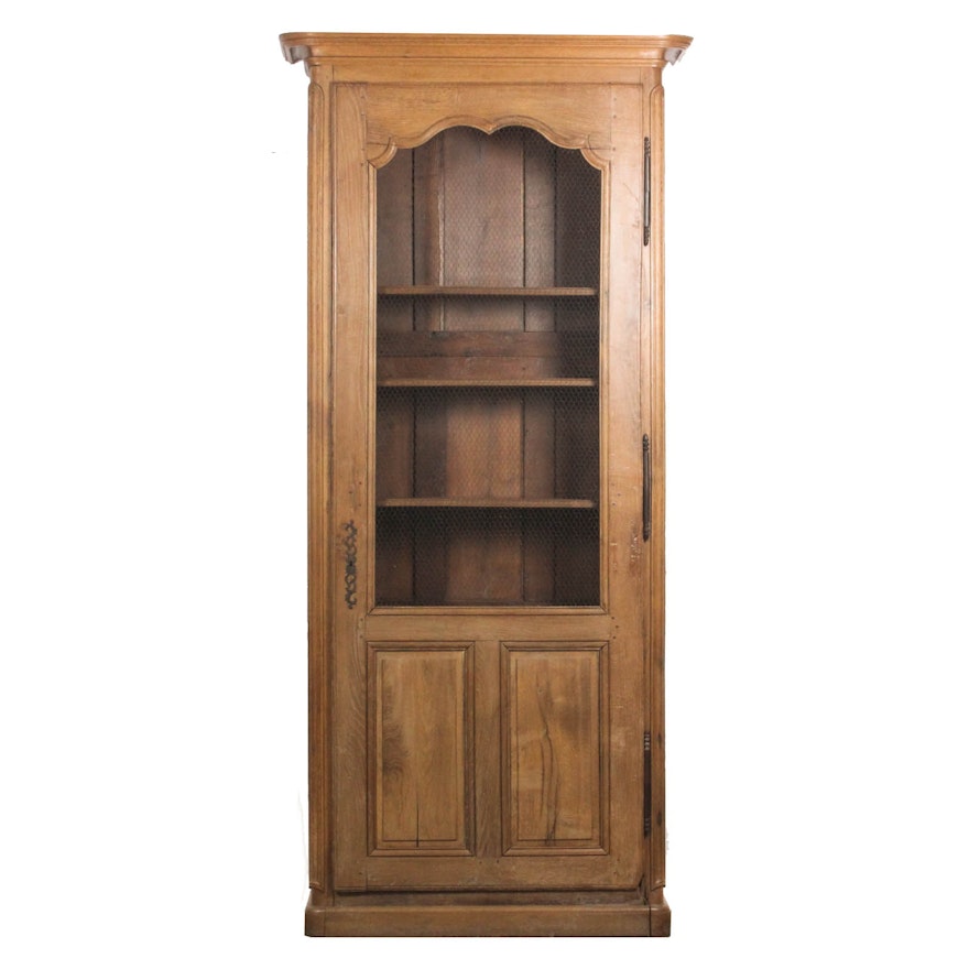 Antique 9' Oak Display Cabinet