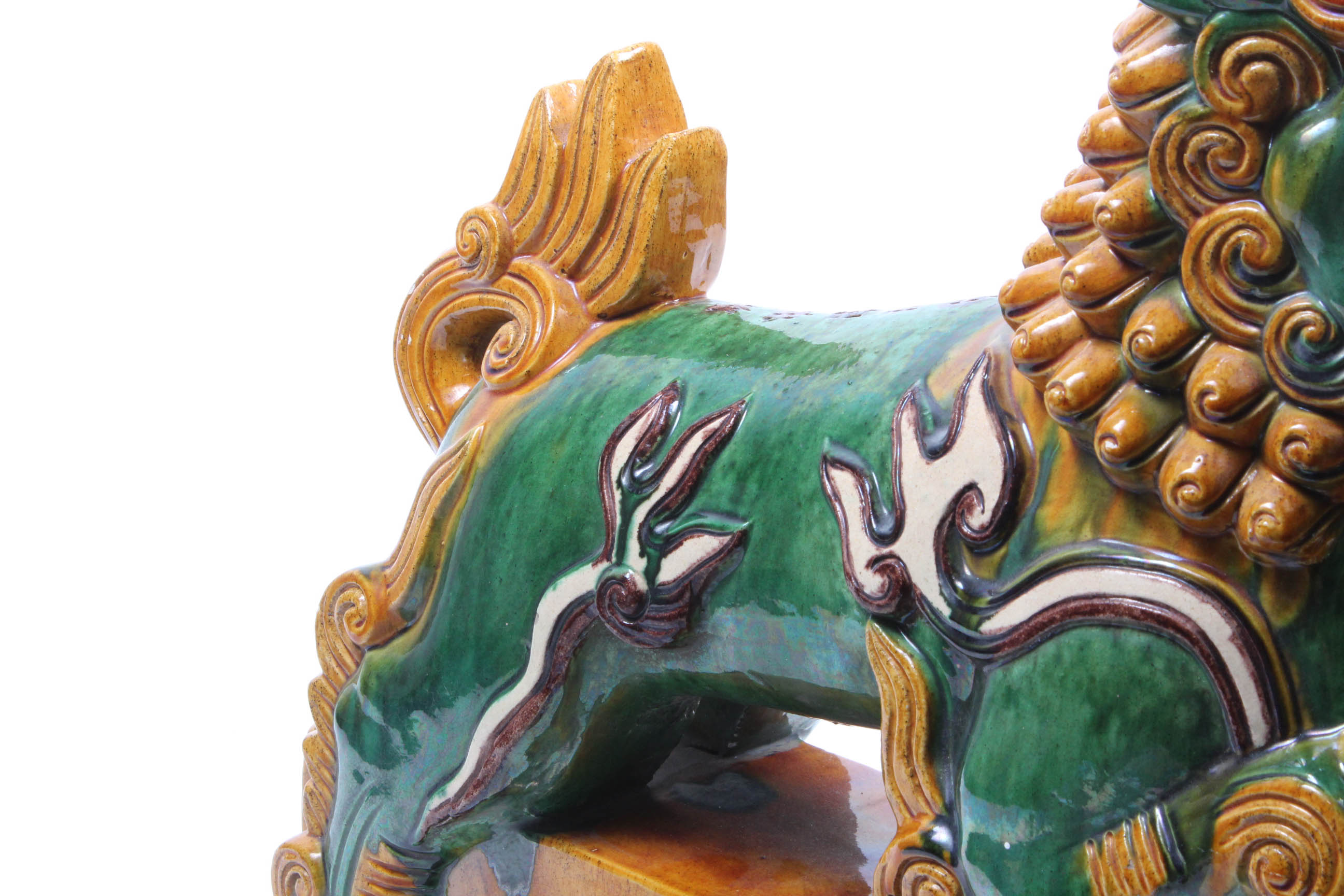 Chinese Lion Ceramic Roof Tile
