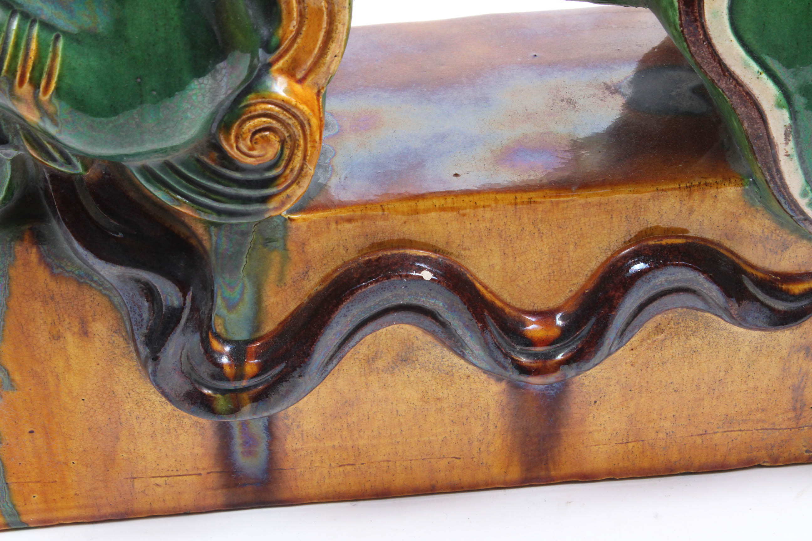 Chinese Lion Ceramic Roof Tile