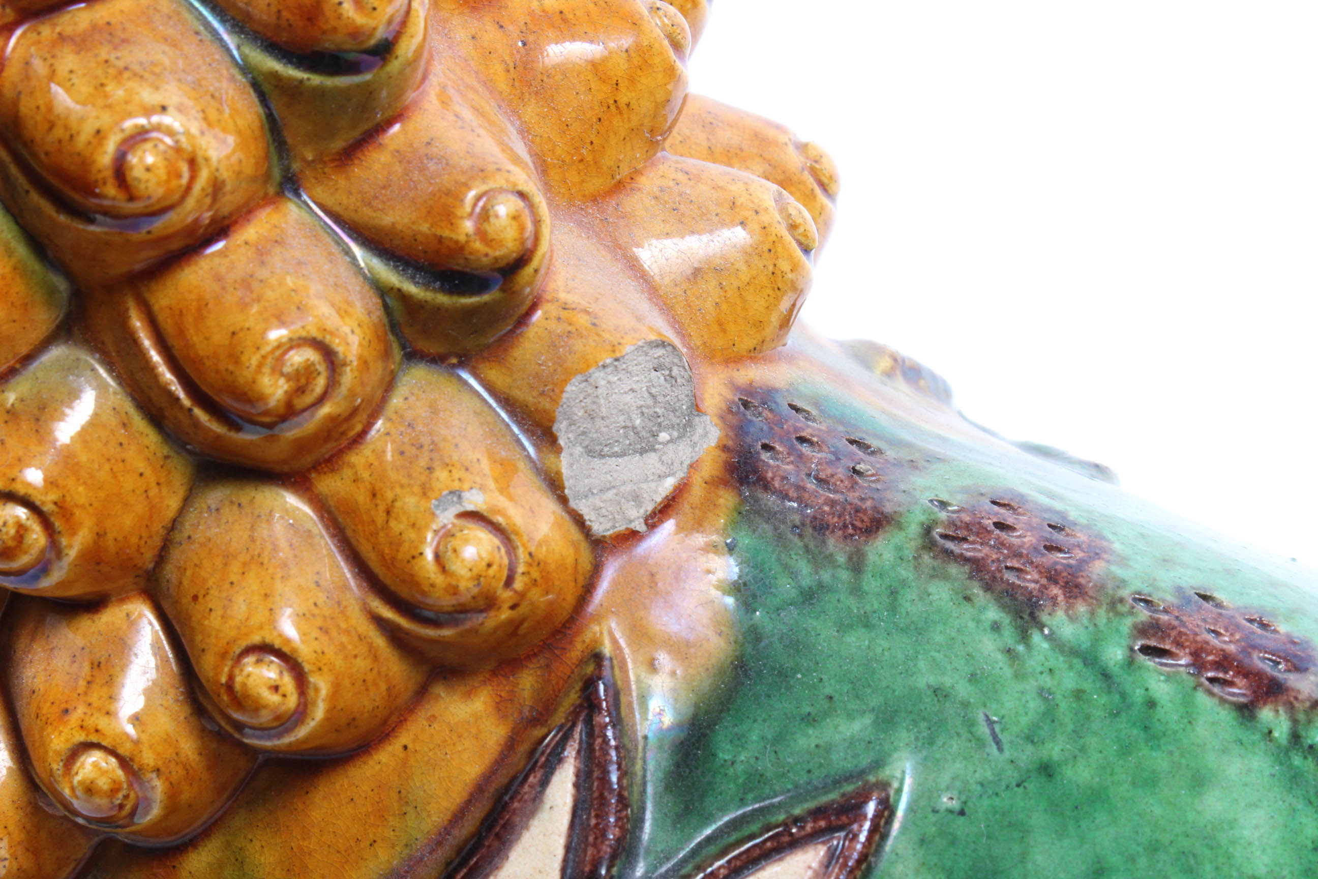 Chinese Lion Ceramic Roof Tile