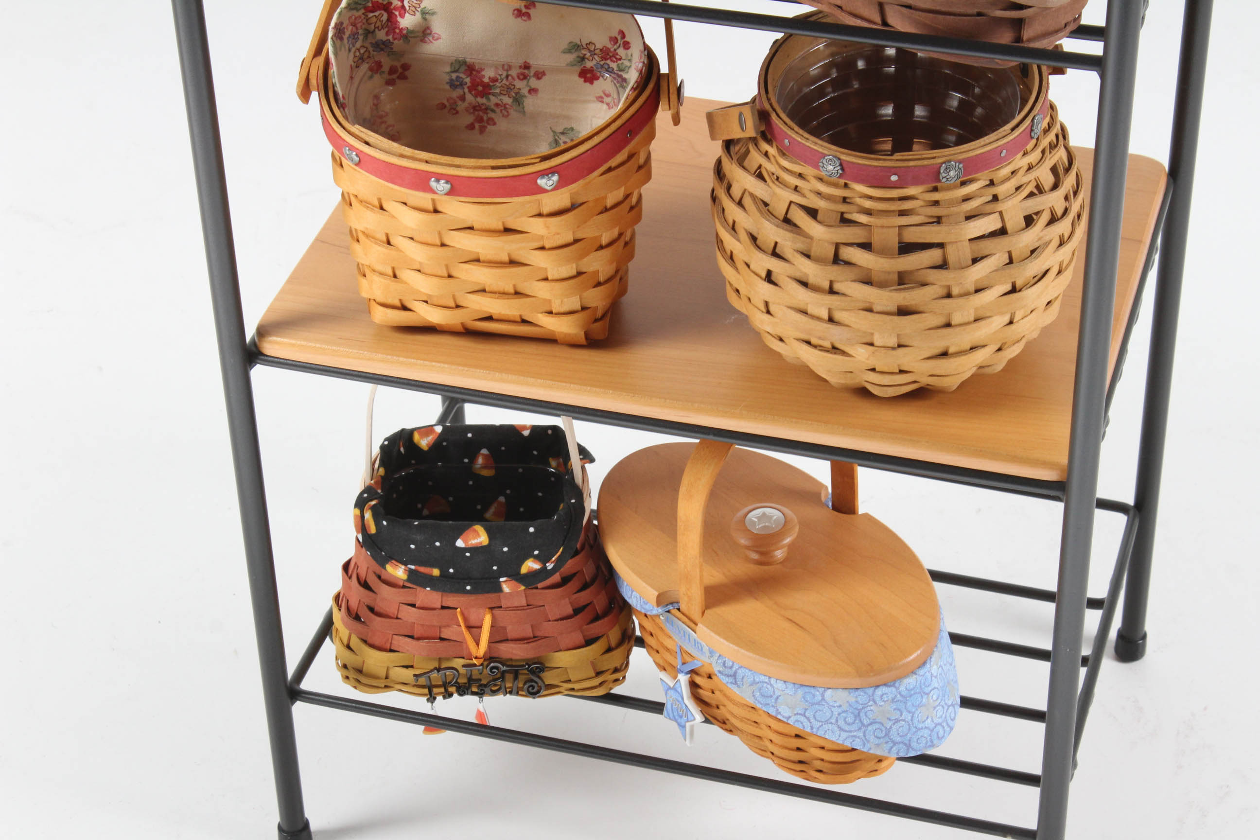 Longaberger Wrought Iron Stand and Baskets