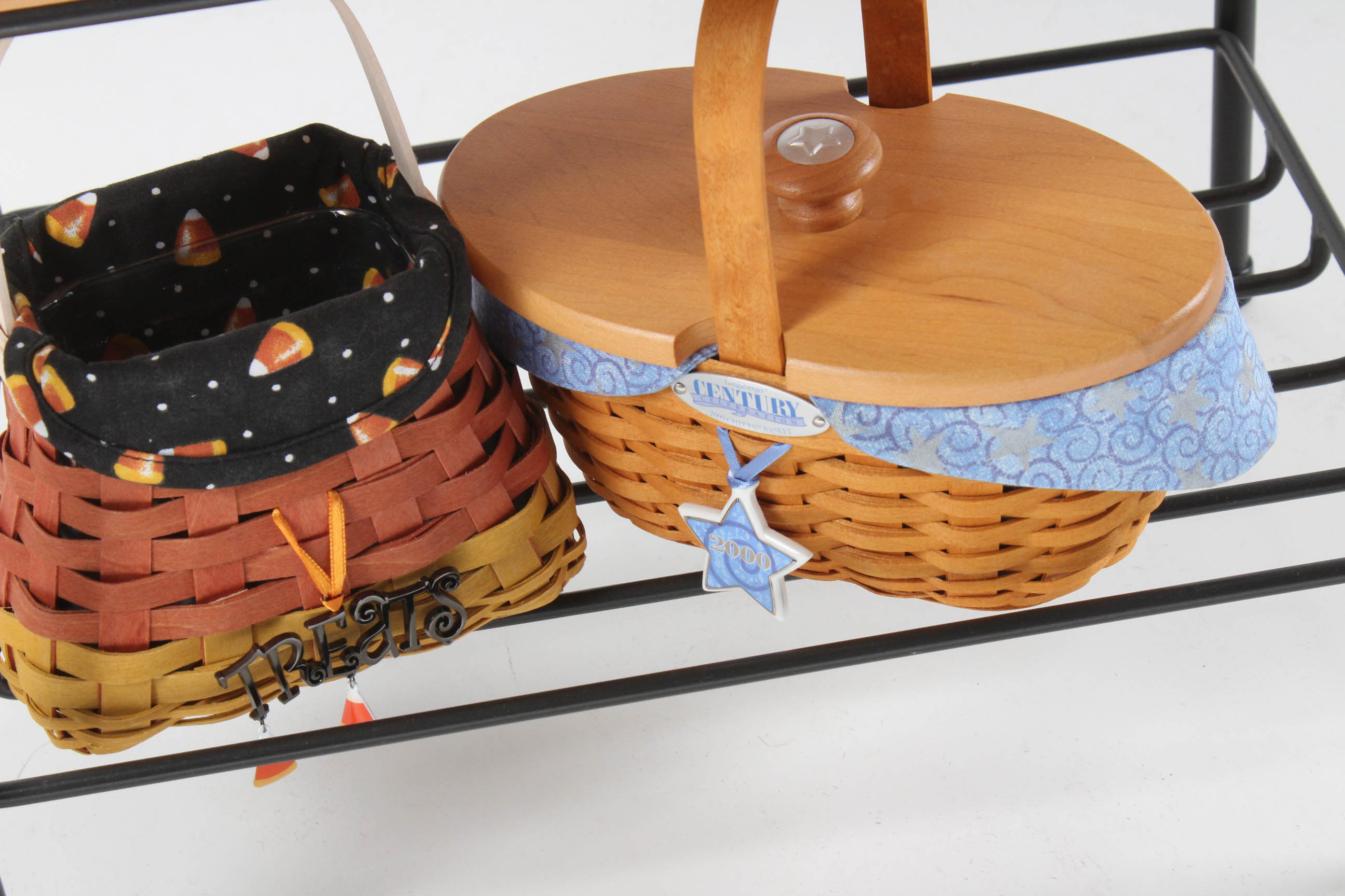 Longaberger Wrought Iron Stand and Baskets