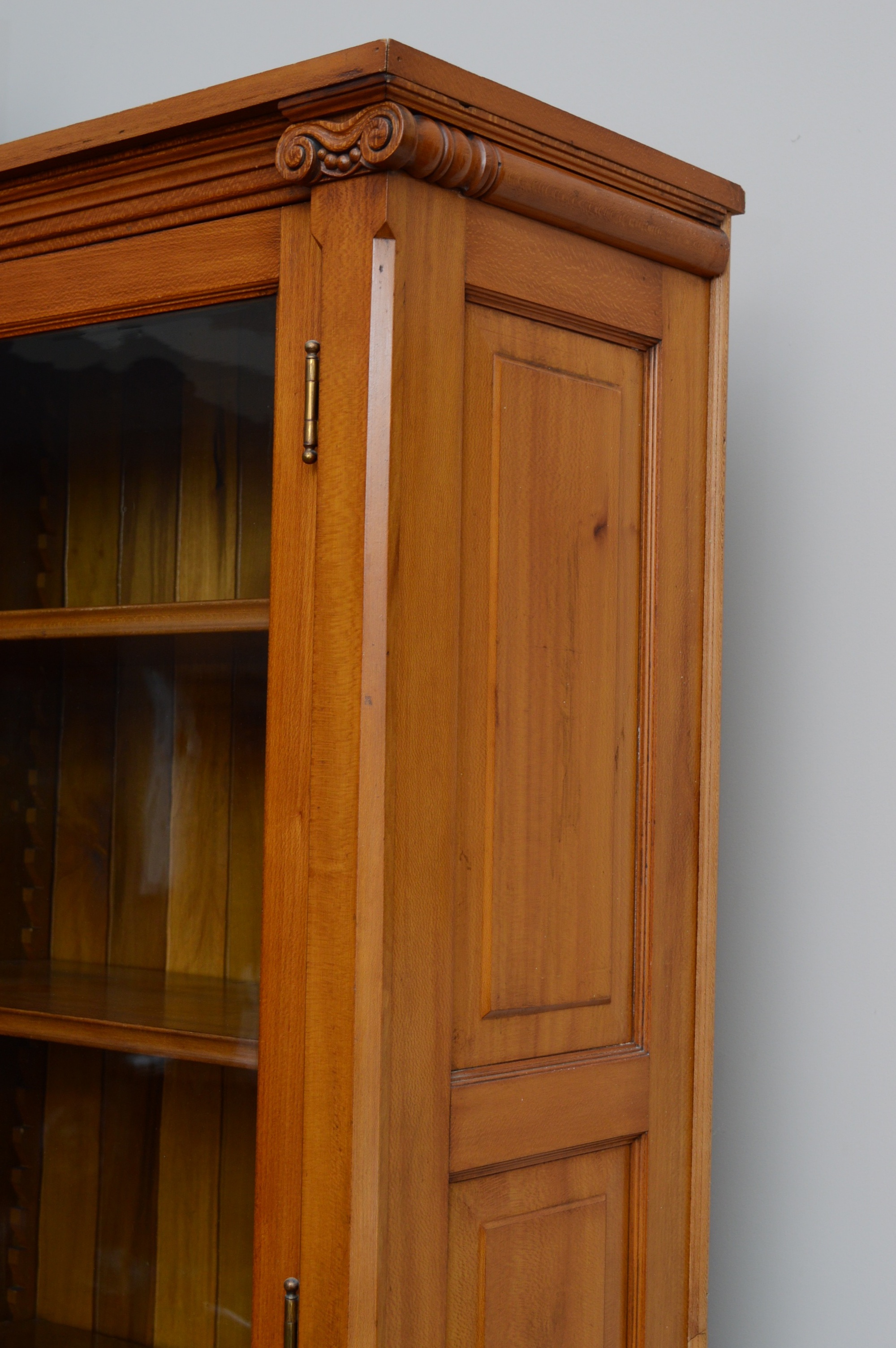 Antique Sycamore Wood Wall Unit