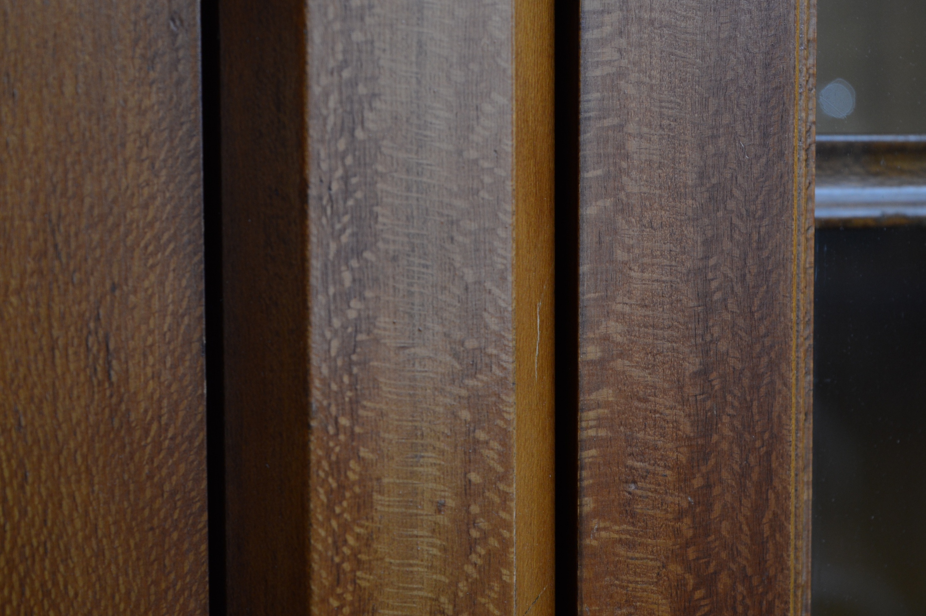 Antique Sycamore Wood Wall Unit