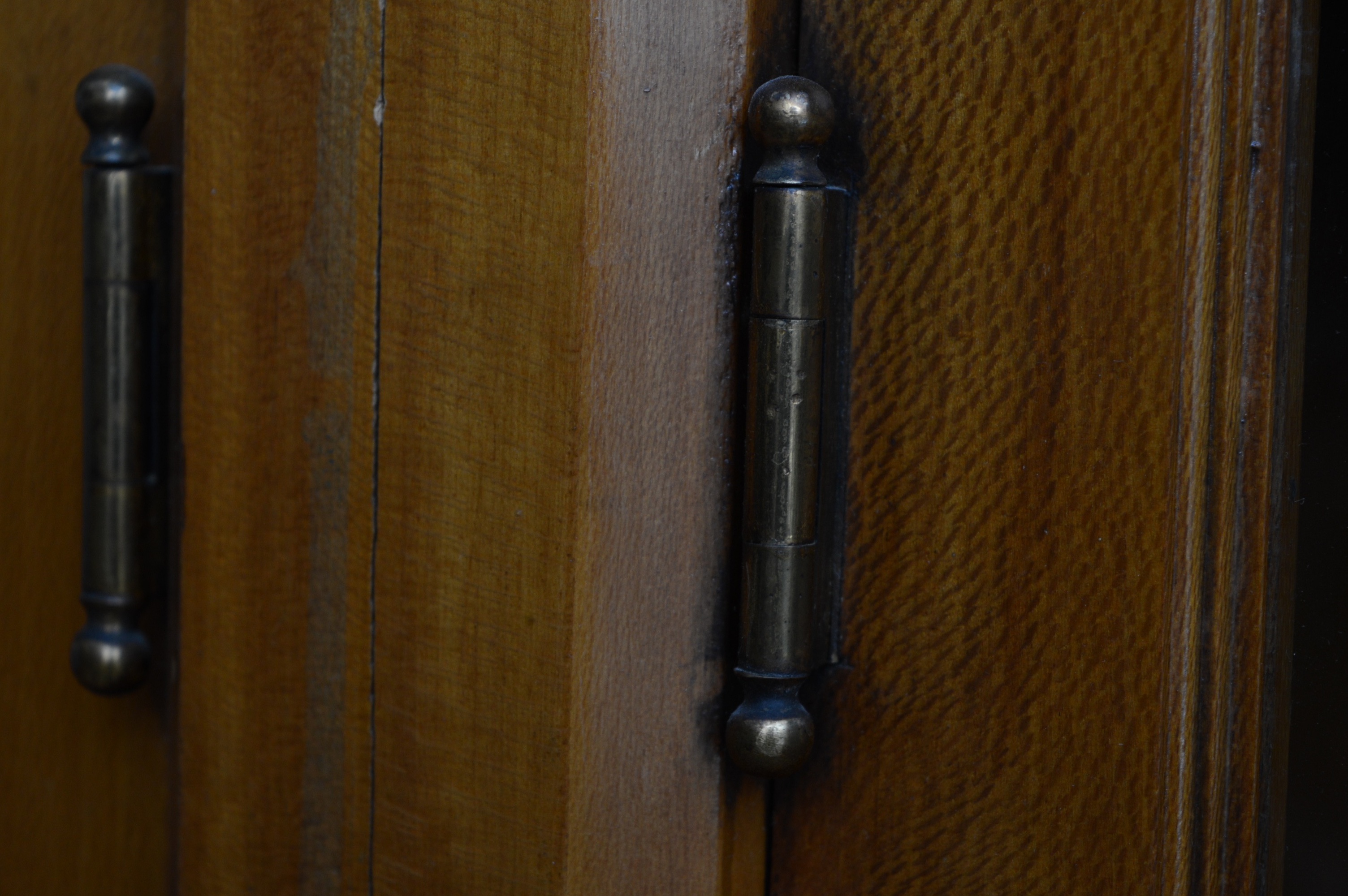 Antique Sycamore Wood Wall Unit