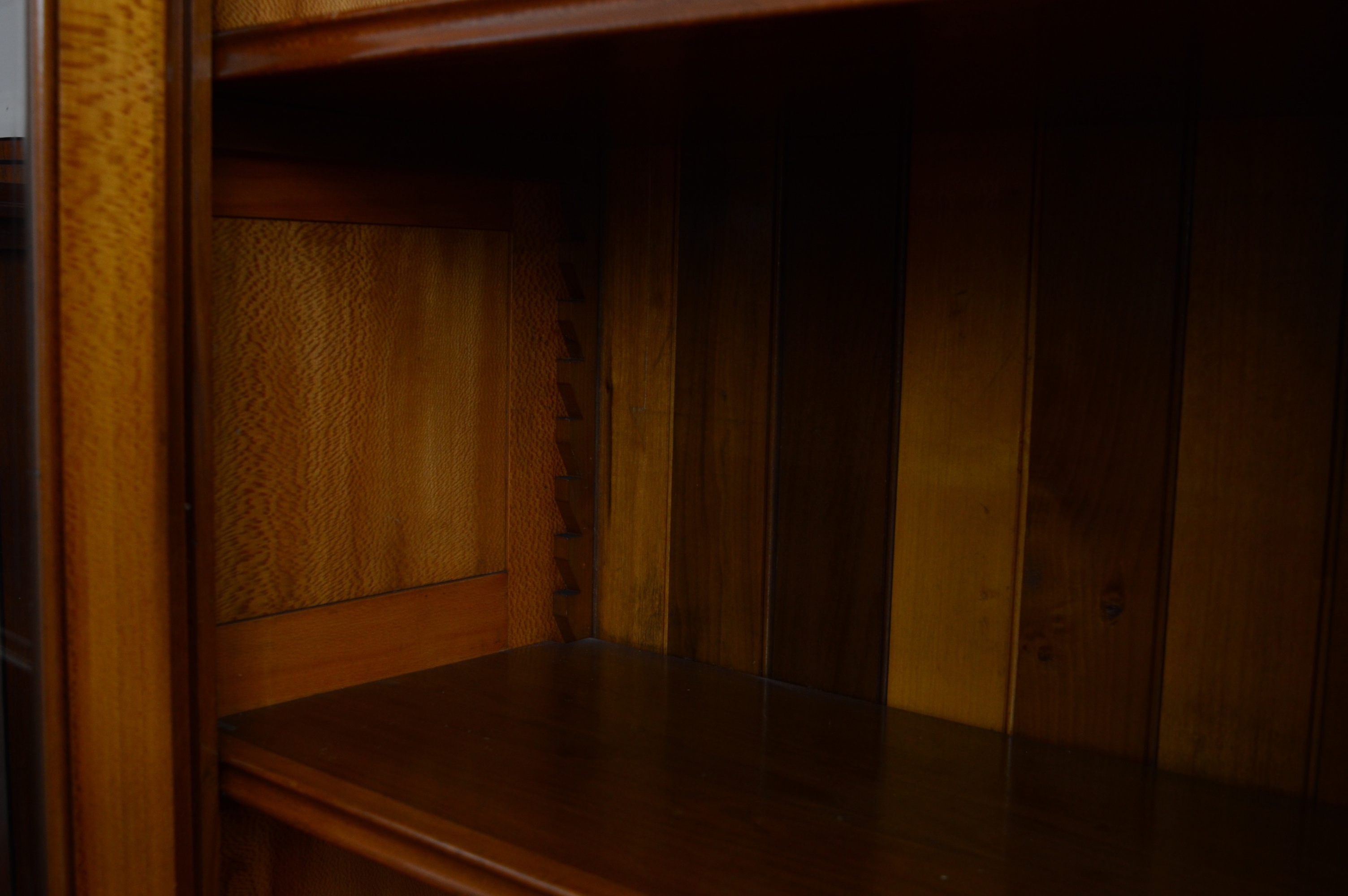 Antique Sycamore Wood Wall Unit