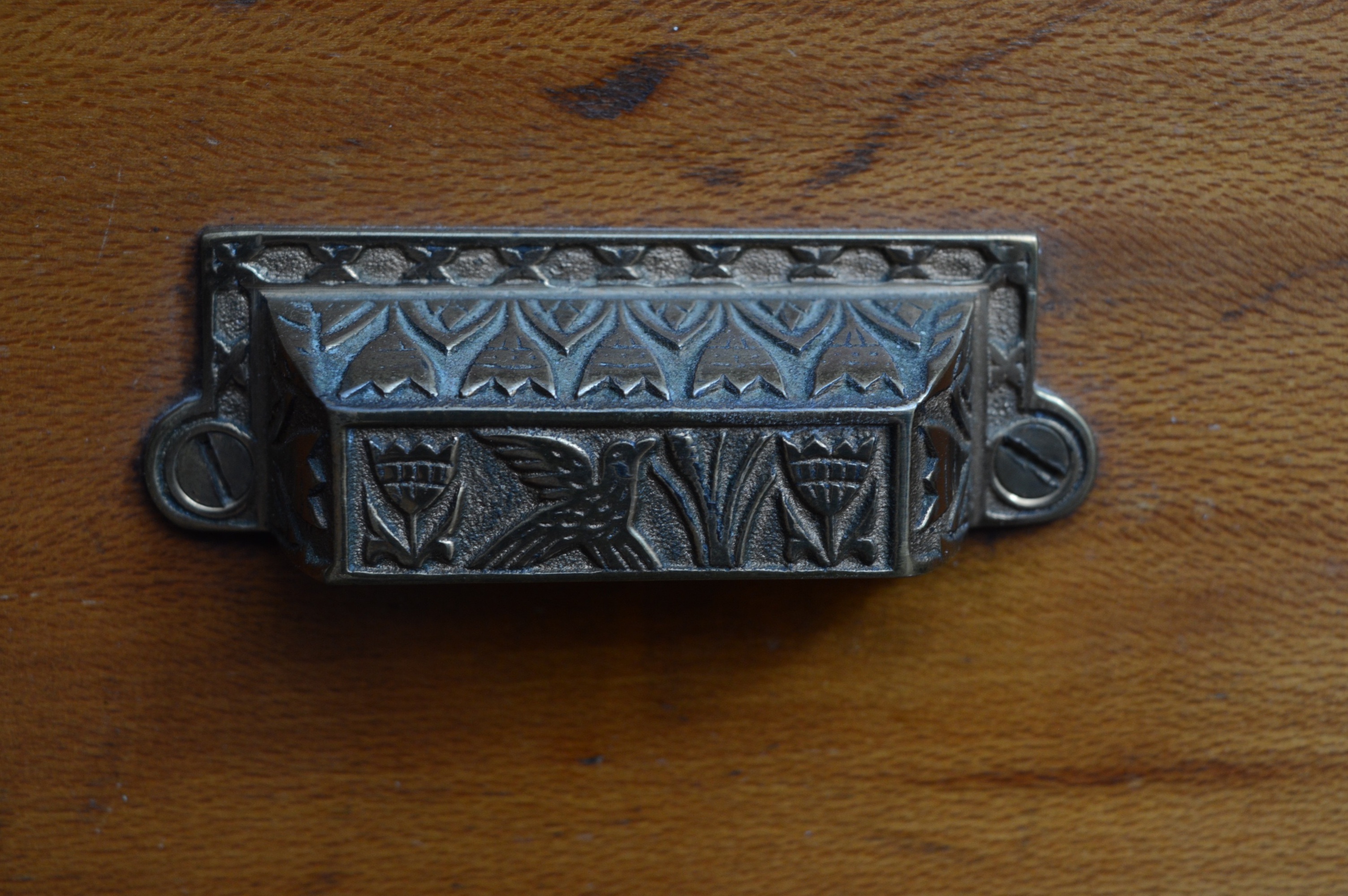 Antique Sycamore Wood Wall Unit