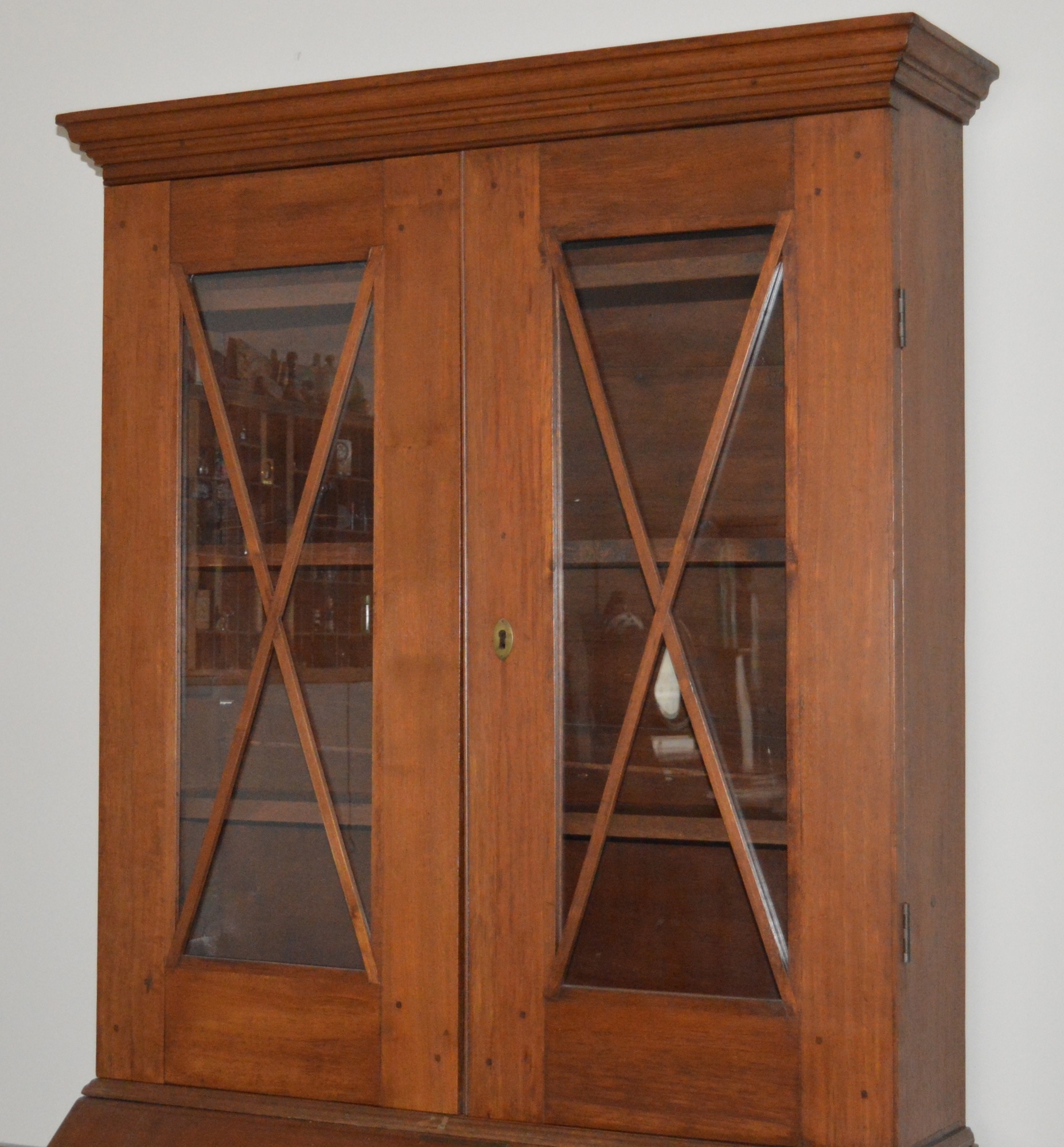Antique Federal Style Walnut Secretary Desk