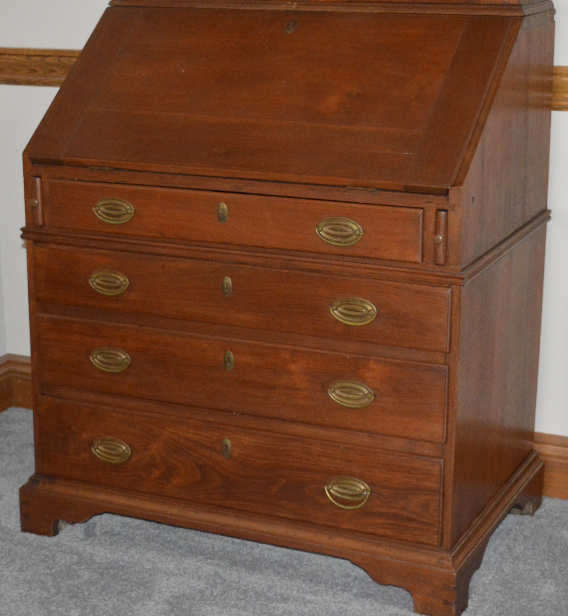 Antique Federal Style Walnut Secretary Desk