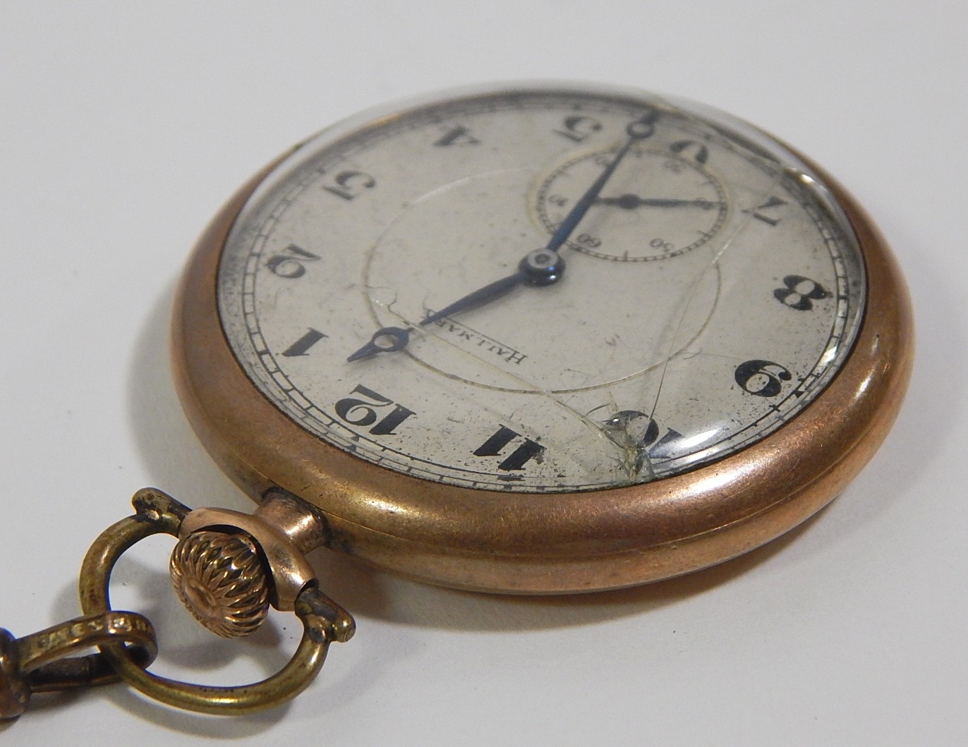 Vintage Hallmark Pocket Watch with Coin Fob and Chain